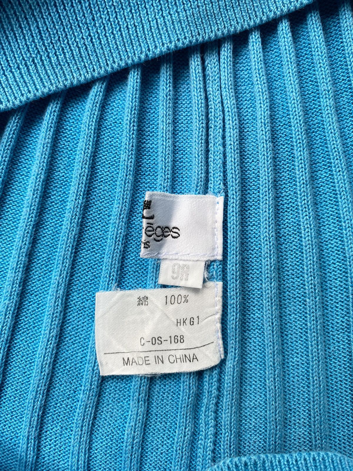 Courreges Courreges Blue Ribbed Knit Top Size M / US 6-8 / IT 42-44 - 7 Thumbnail