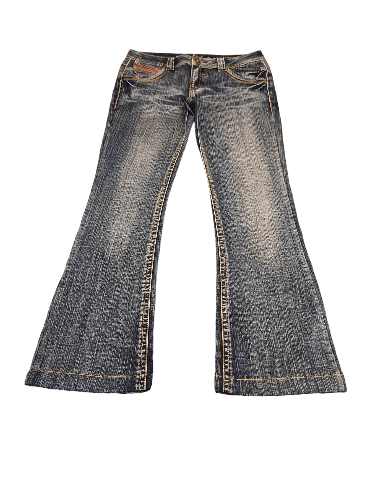 Hysteric Glamour × Undercover Flare Jeans The Vintage Faded Low Rise Boot Cut Y2k Goa lgb Size US 31 - 2 Thumbnail