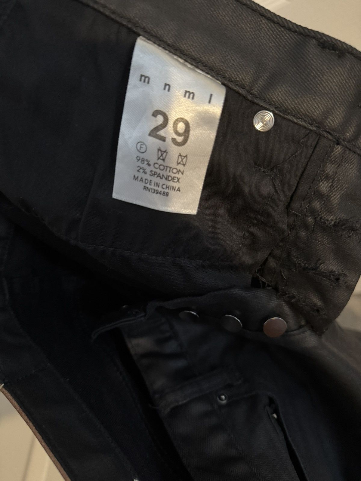 MNML MNML Waxed Jeans Size US 29 - 5 Thumbnail