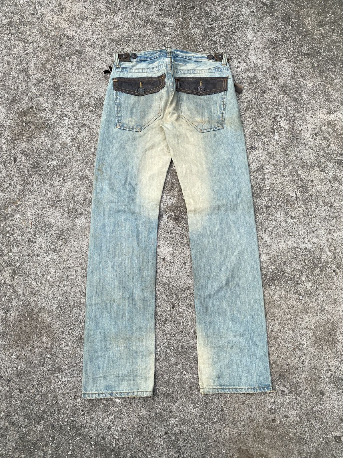 Army Of Me × Japanese Brand Army Of No Distressed Rusty Faded Blue Jeans Size US 31 - 2 Thumbnail