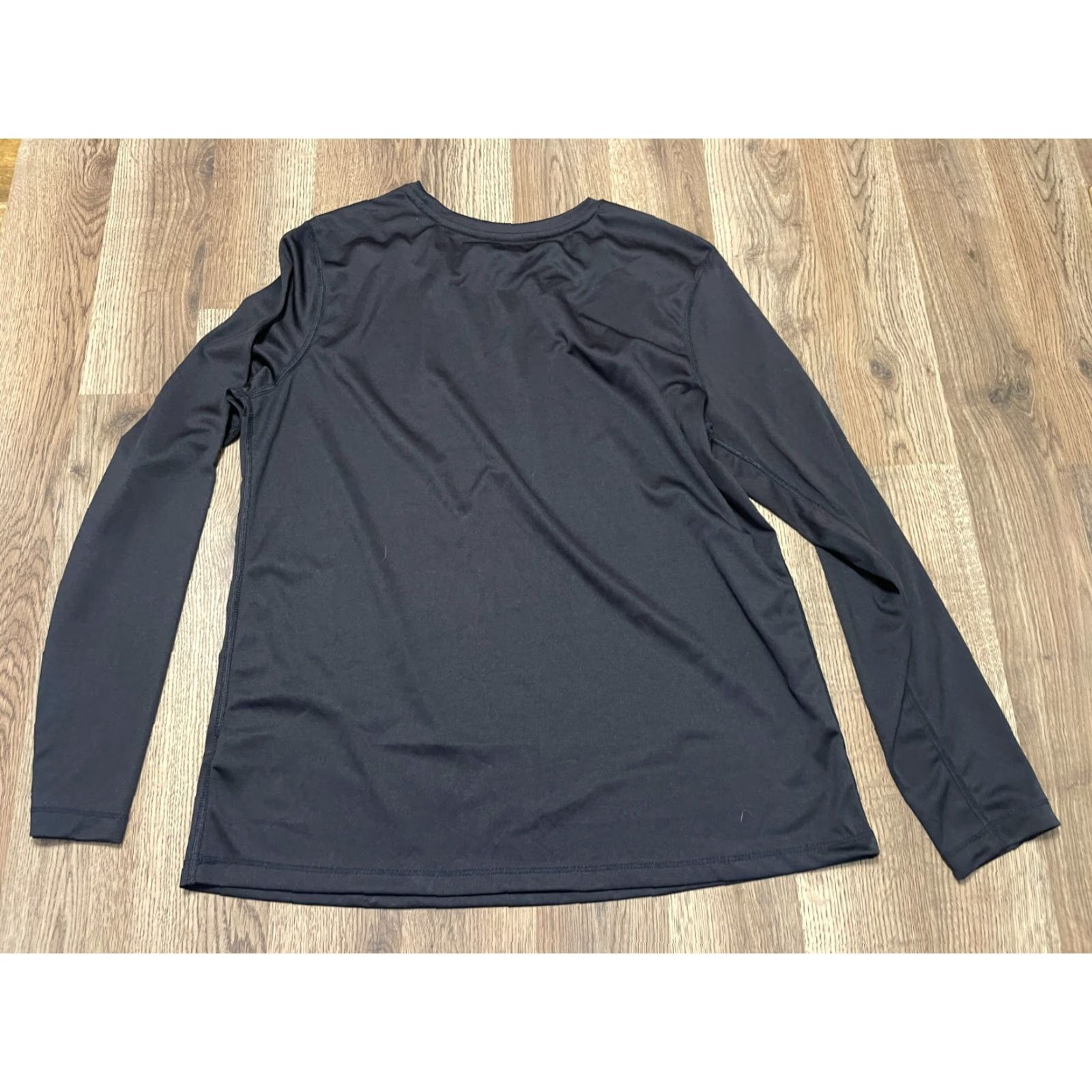 Athletic Works Athletic Works Shirt Womens Large Black Long Sleeve Crew Neck Shirt Size L / US 10 / IT 46 - 2 Thumbnail