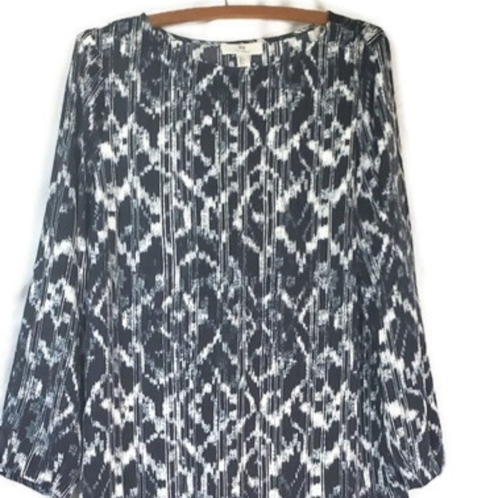 Halston Halston | Blue & White, Flowy, Print Dress | Size Small Size S / US 4 / IT 40 - 2 Thumbnail