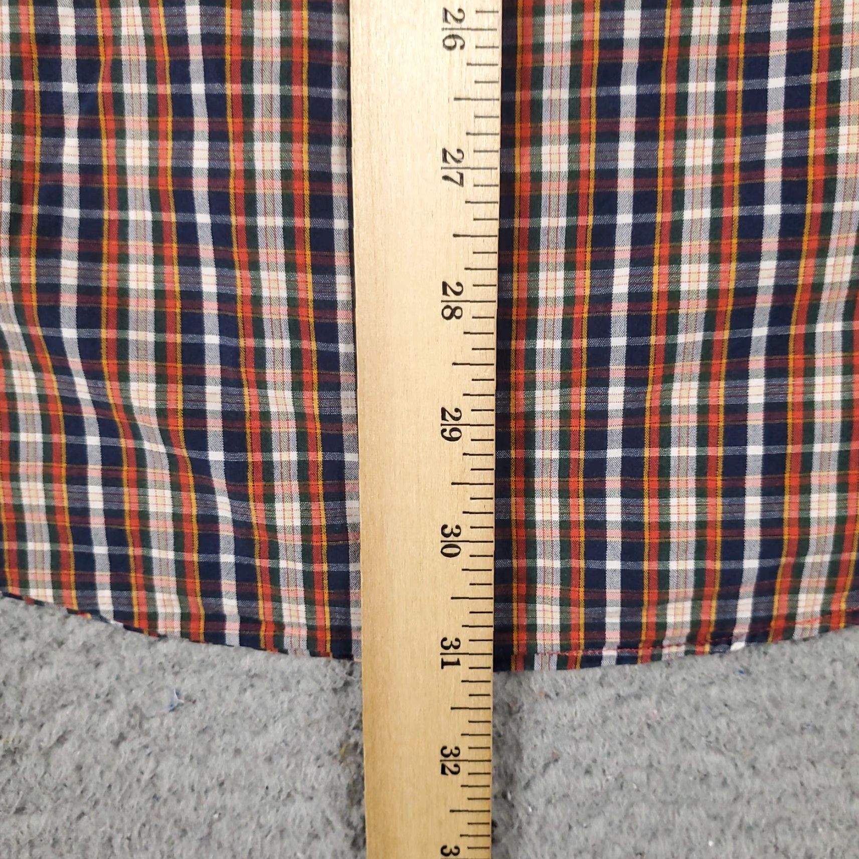 Nautica Nautica Shirt Mens Size M Blue Orange Plaid Short Sleeve Button-Up Casual Button-Down Collar Navy Multi Colorful Classic Modern Preppy Size US M / EU 48-50 / 2 - 5 Thumbnail