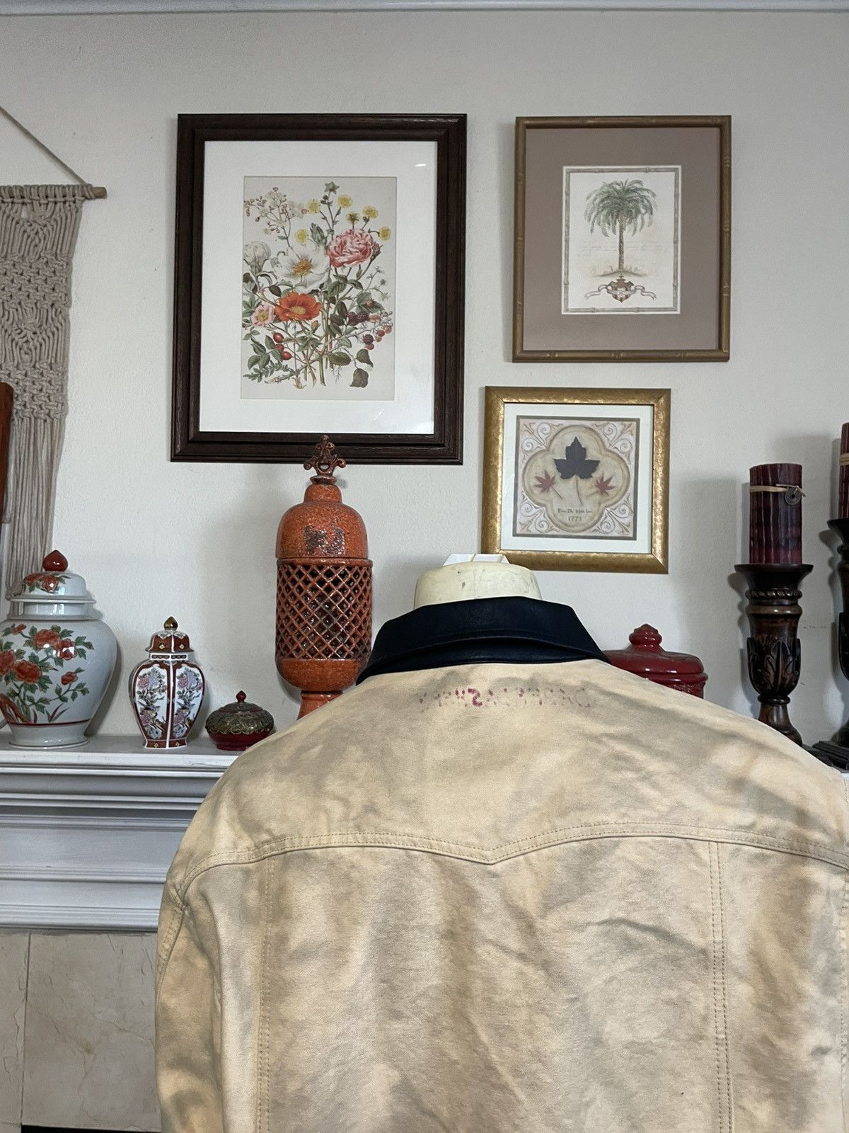 Other DaperDashery Fleur De Lis Denim Workwear jacket Size US XXL / EU 58 / 5 - 6 Thumbnail
