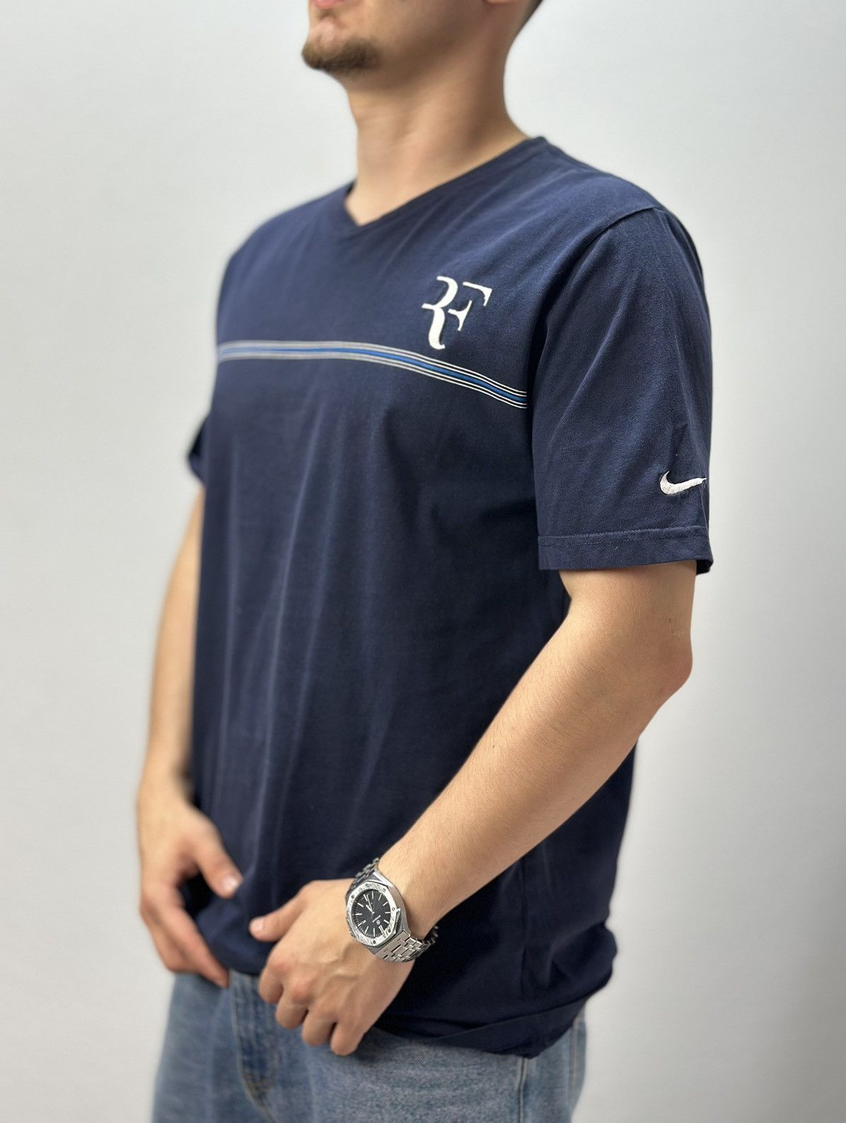 Nike Vintage T-shirt Rodger Federer Jersey Wimbledon Nadal Tee Size US L / EU 52-54 / 3 - 1 Thumbnail