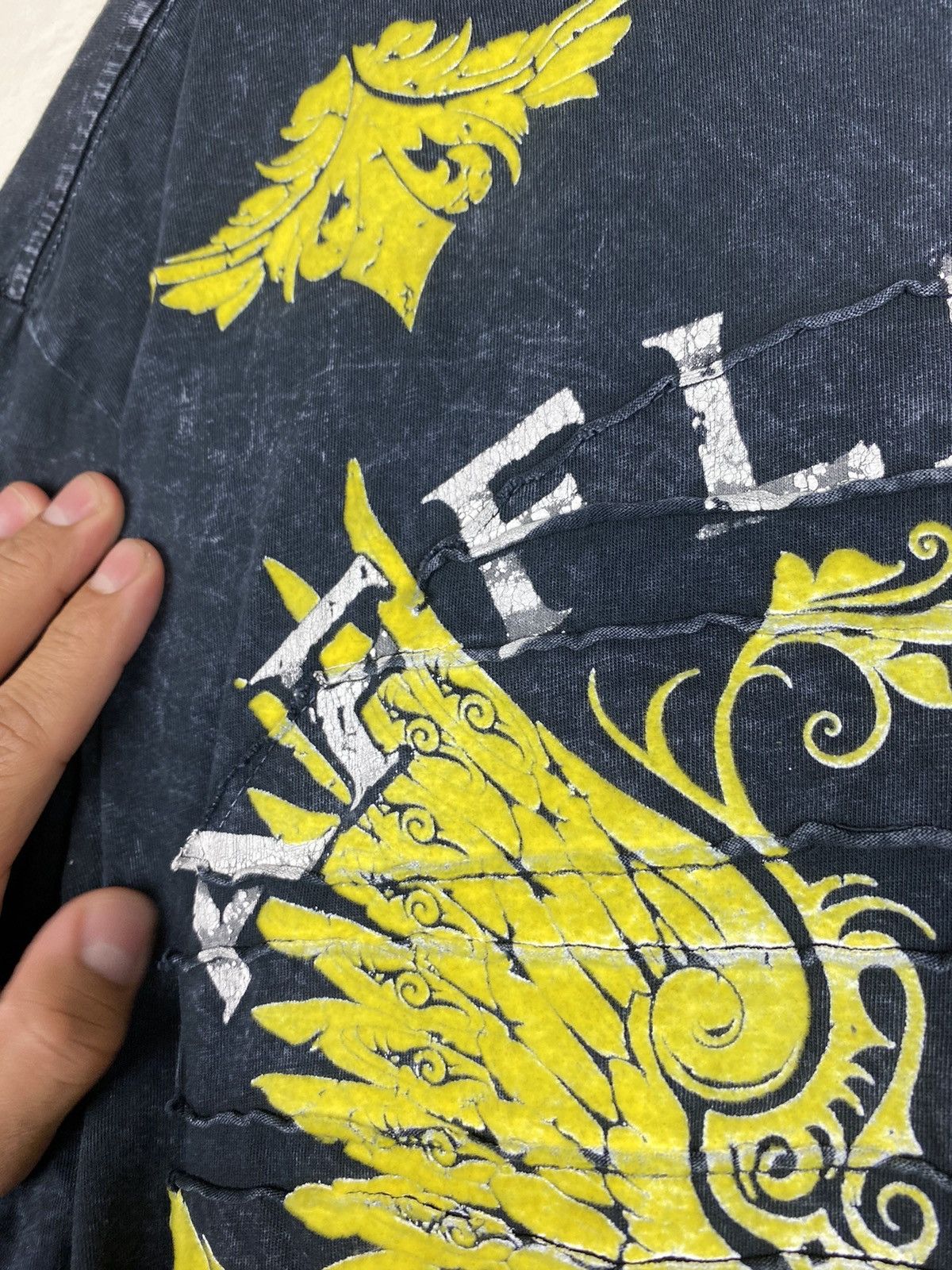 Affliction × Vintage Affliction T shirt Y2K cross made in usa Size US L / EU 52-54 / 3 - 6 Thumbnail