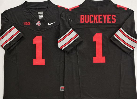 Other Ohio State Buckeyes #1 Buckeyes Black 2025 Jersey Size US XL / EU 56 / 4 - 1 Thumbnail