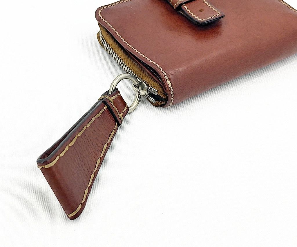 Chloe CHLOE brown leather bi fold wallet large zipper pull Size ONE SIZE - 13 Thumbnail