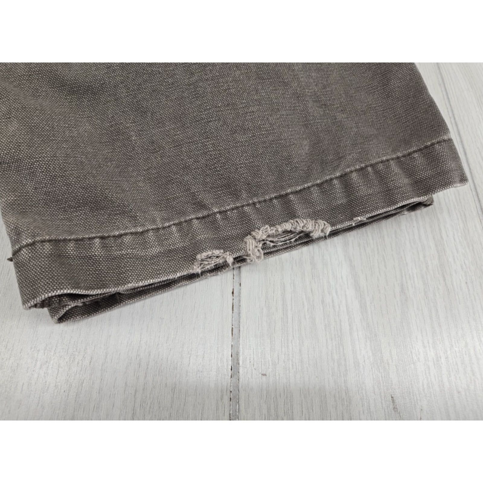 Vintage KEY Lakin & McKey Pants Mens 41x30 Double Knee Canvas Gray Carpenter Pants Mens 41x30 Gray Canvas 100% Cotton Regular Inseam 30 Size US 41 - 2 Thumbnail