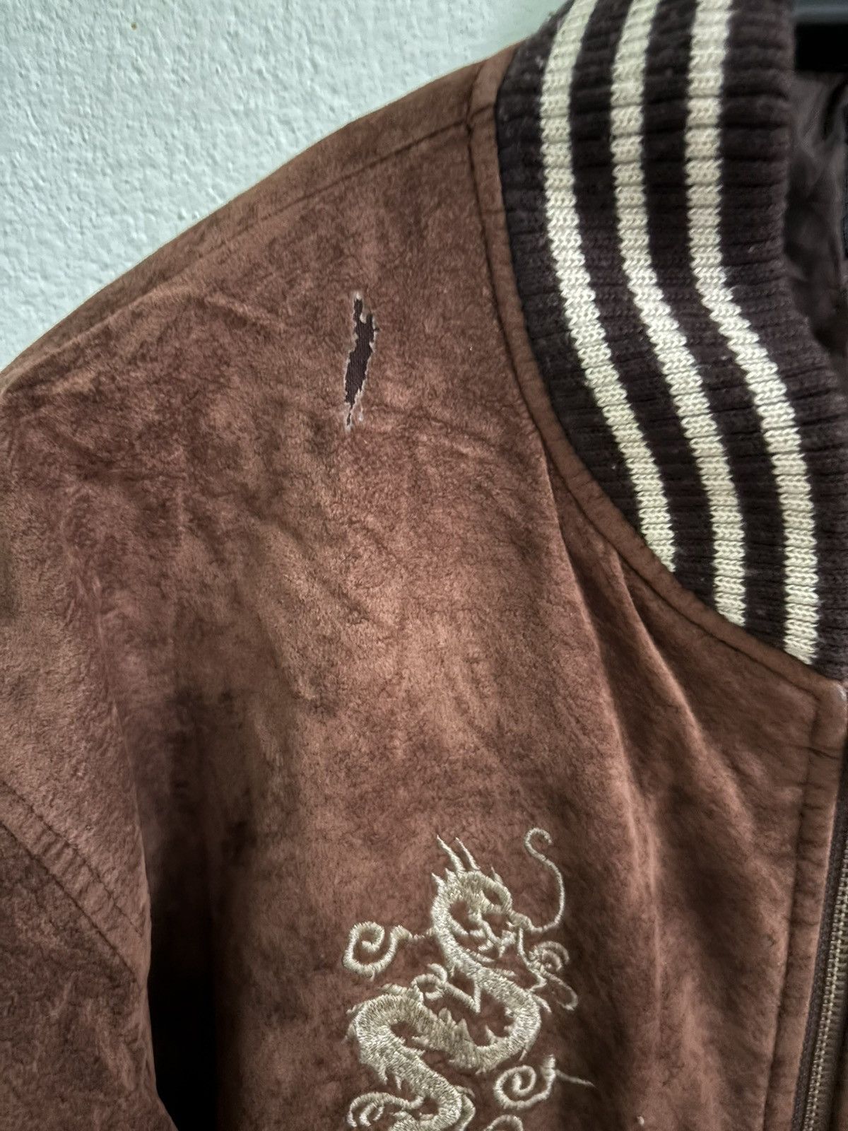 Japanese Brand × Vintage Vintage Japanese Dragon Sukajan Velvet Souvenir Jacket Size US S / EU 44-46 / 1 - 13 Thumbnail
