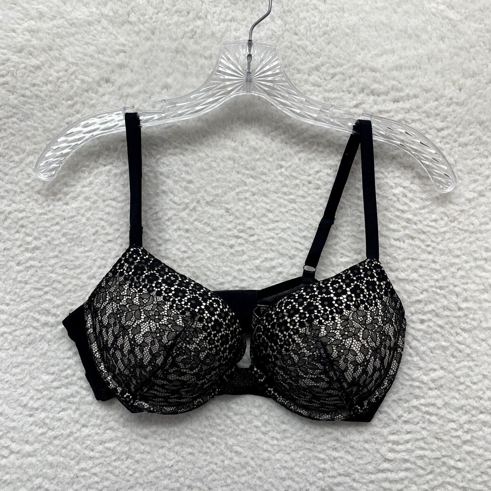 Soutien-gorge Victoria's Secret Curve Hugging 36B Dentelle Noire - Très Bon état Occasion