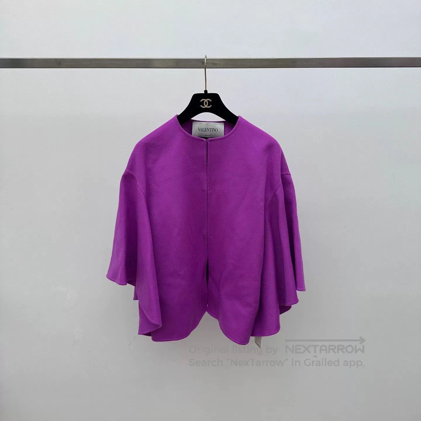 Valentino Valentino Purple Cape Coat Size 40. Size US XS / EU 42 / 0 - 1 Thumbnail