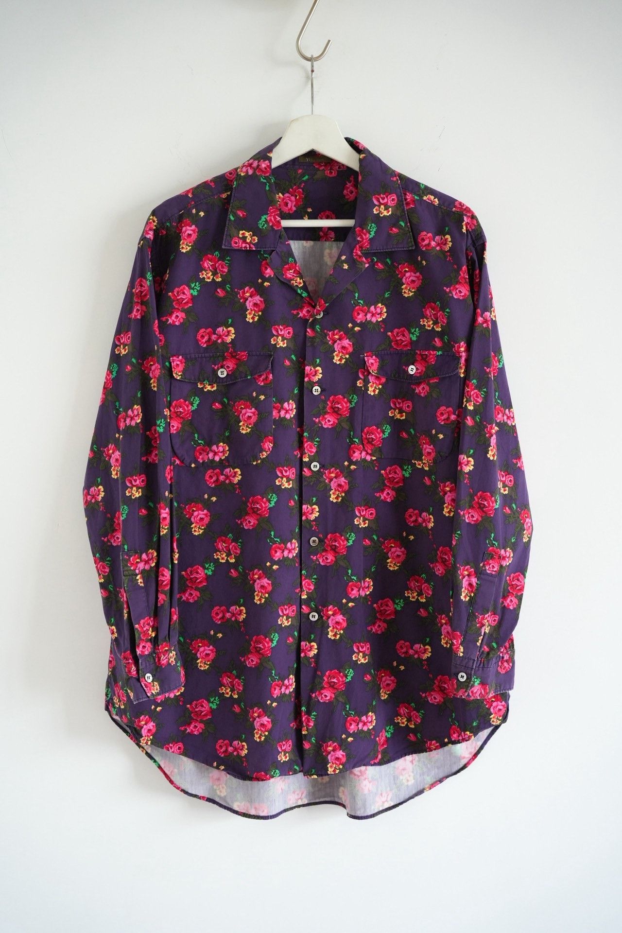 Y's for Men Yohji Yamamoto 90s Rose Print Shirt Size US M / EU 48-50 / 2 - 1 Thumbnail