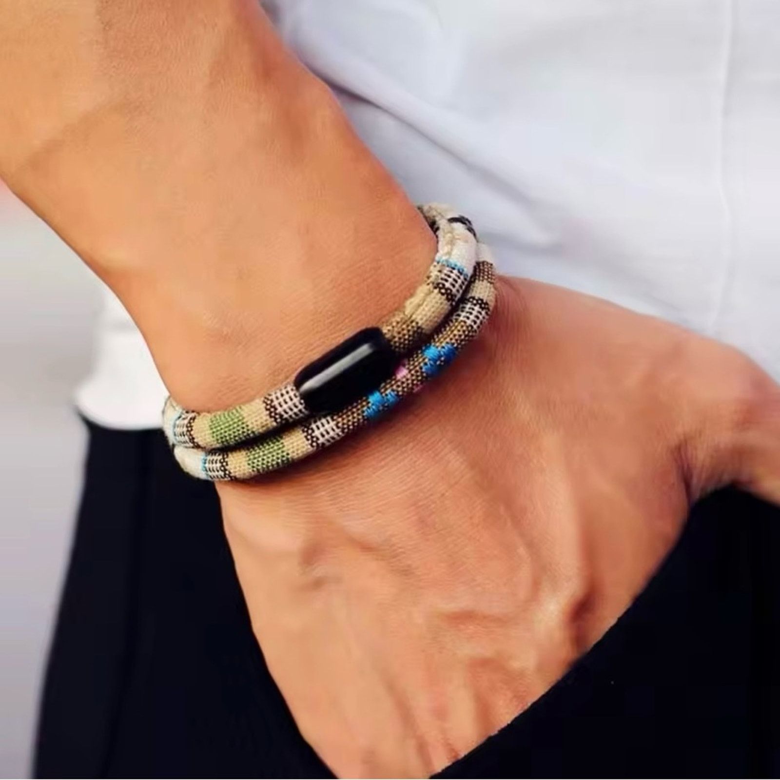 Other Men’s Boho double Rope Bracelet 8” Size ONE SIZE - 1 Thumbnail