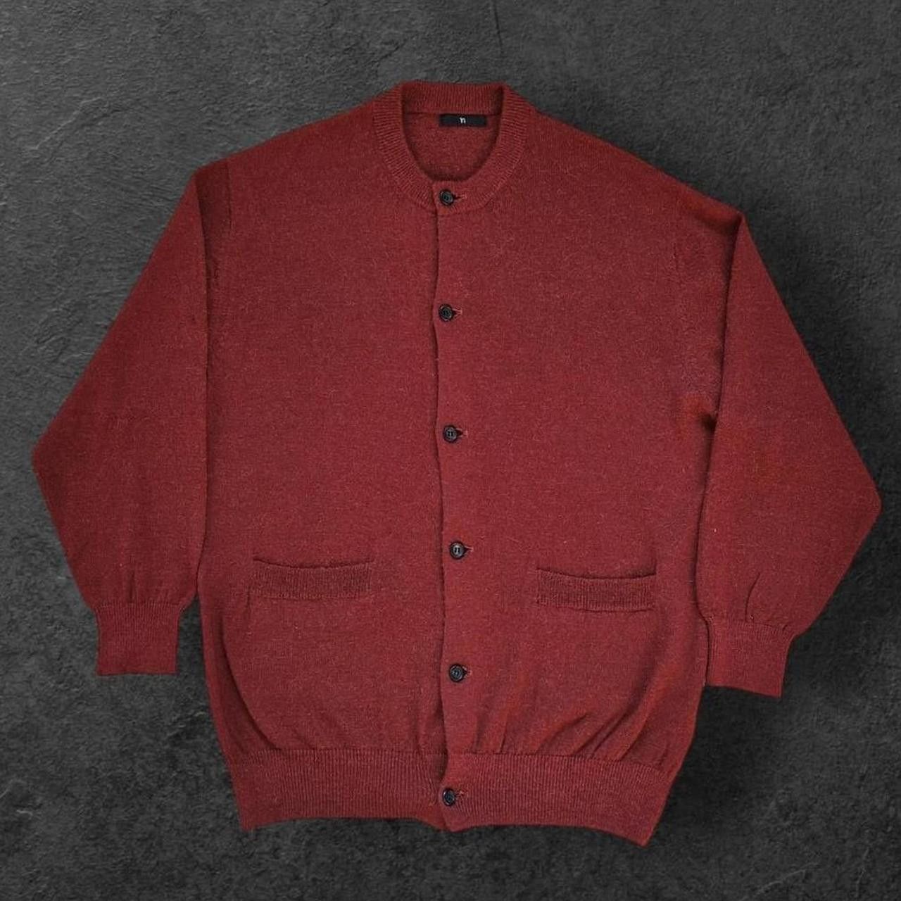 Y's for Men Mens vintage Y's by yohji yamamoto red wool cardigan Size US M / EU 48-50 / 2 - 1 Thumbnail