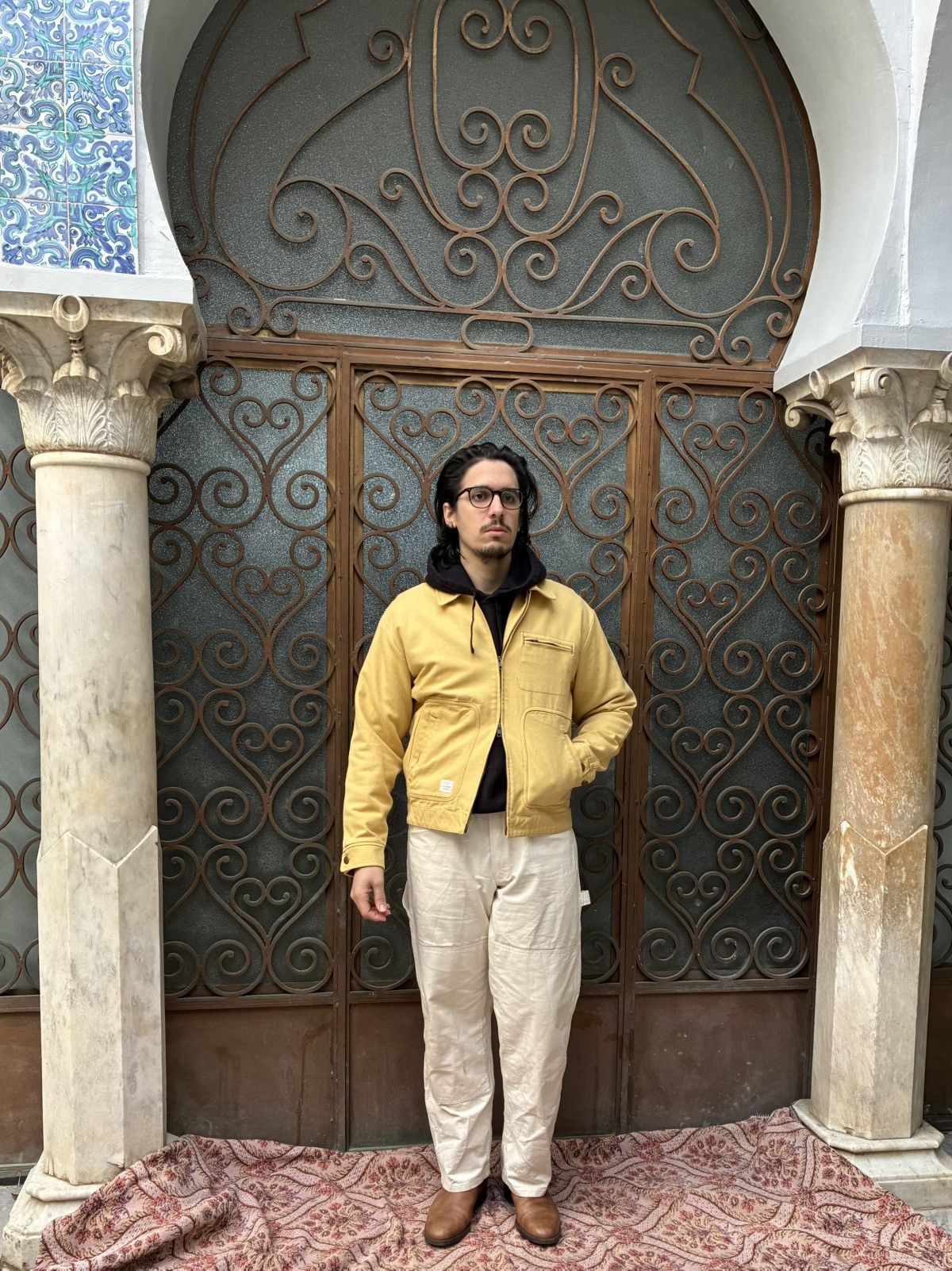 Aime Leon Dore AIMÉ LEON DORE TRAPUNTO CHORE JACKET IN RATTAN PALE YELLOW Size US M / EU 48-50 / 2 - 3 Thumbnail
