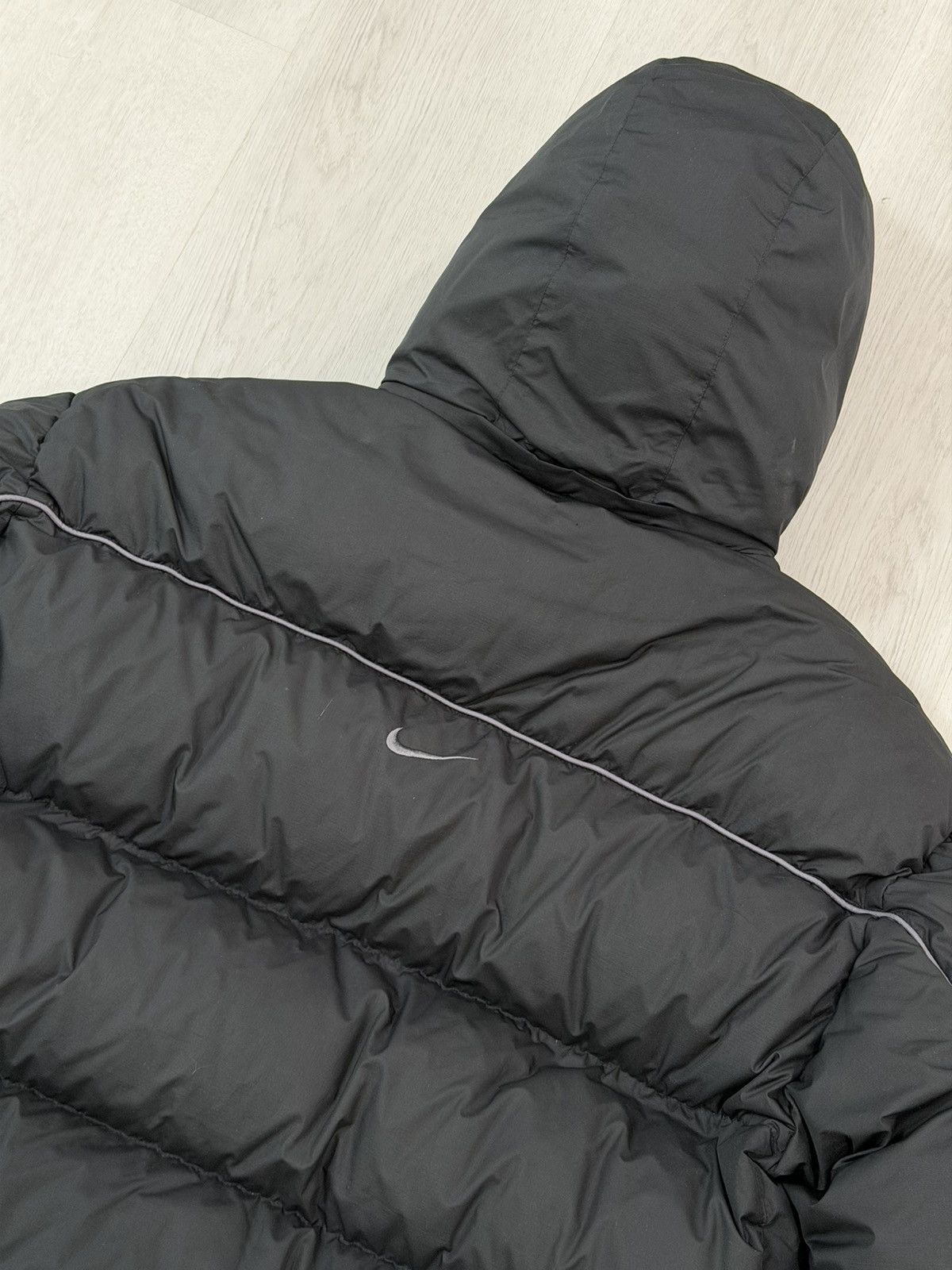 Nike Vintage 90s Y2K Nike Down Fill Puffer Jacket Detachable Hood Size US L / EU 52-54 / 3 - 5 Thumbnail