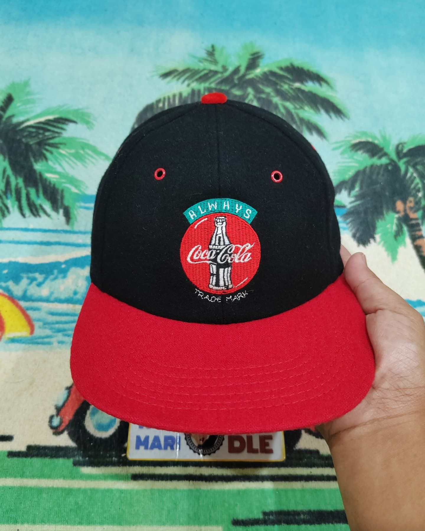 Coca Cola VINTAGE HAT CAP COCA COLA ( WOOL ) Size ONE SIZE - 1 Thumbnail