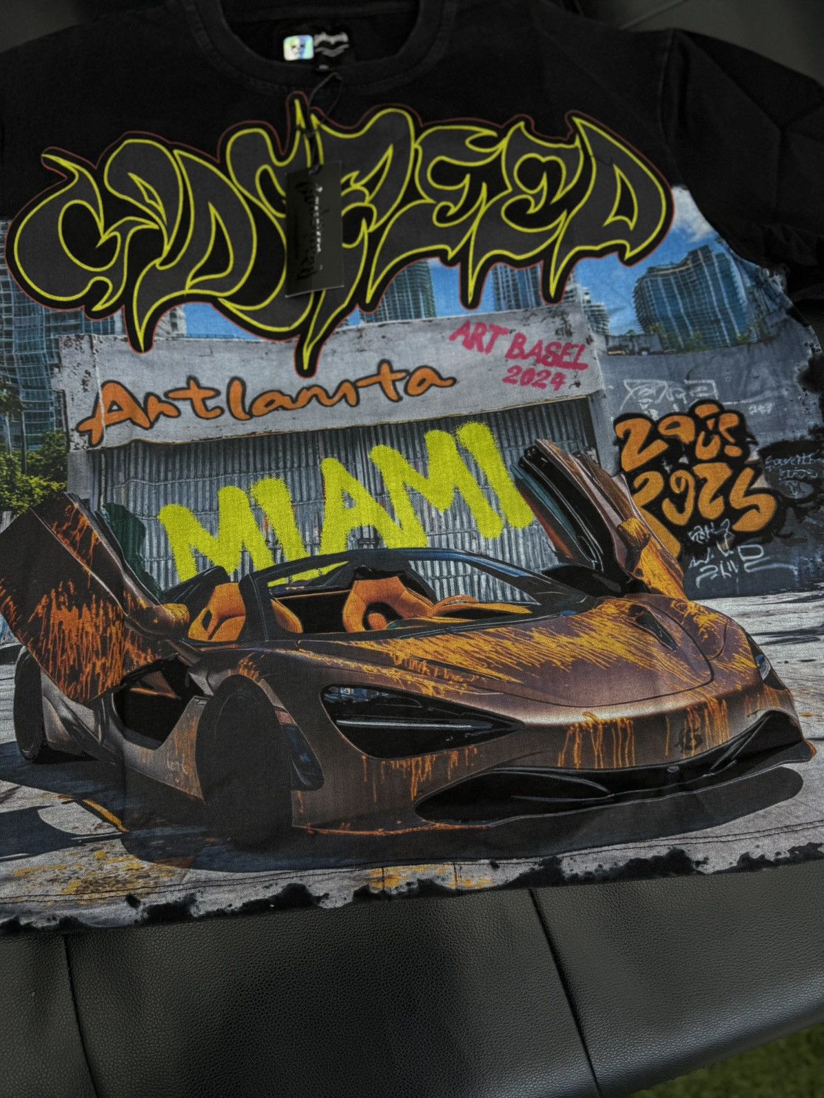 Godspeed Godspeed Miami Lambo Tee Shirt Size XL (NEW) Size US XL / EU 56 / 4 - 3 Thumbnail
