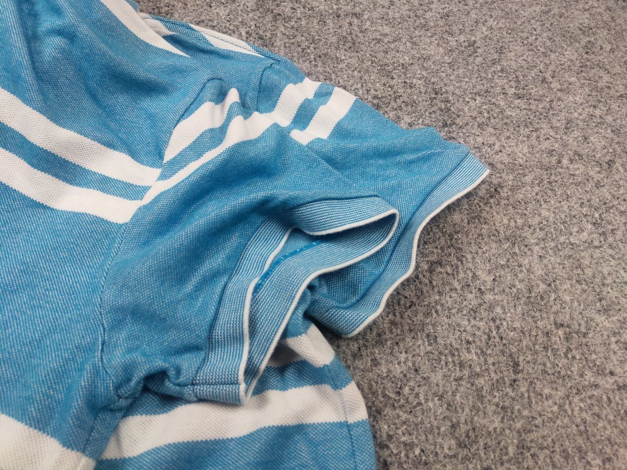 Lacoste Lacoste Regular Fit striped blue polo shirt Vintage Tee Size US M / EU 48-50 / 2 - 7 Thumbnail