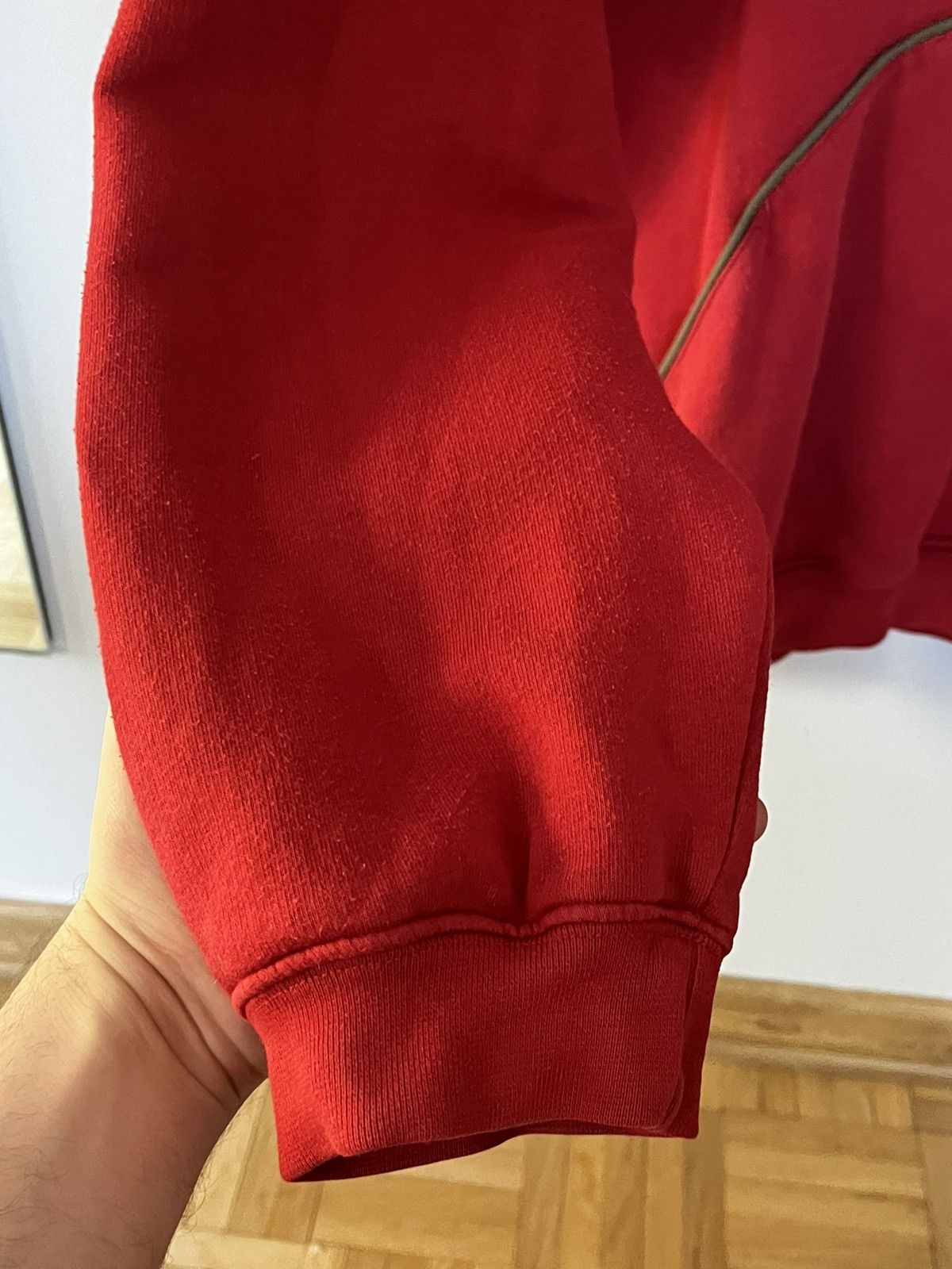 Japanese Brand × Nike Nike hoodie distressed 00s red Size US L / EU 52-54 / 3 - 19 Thumbnail