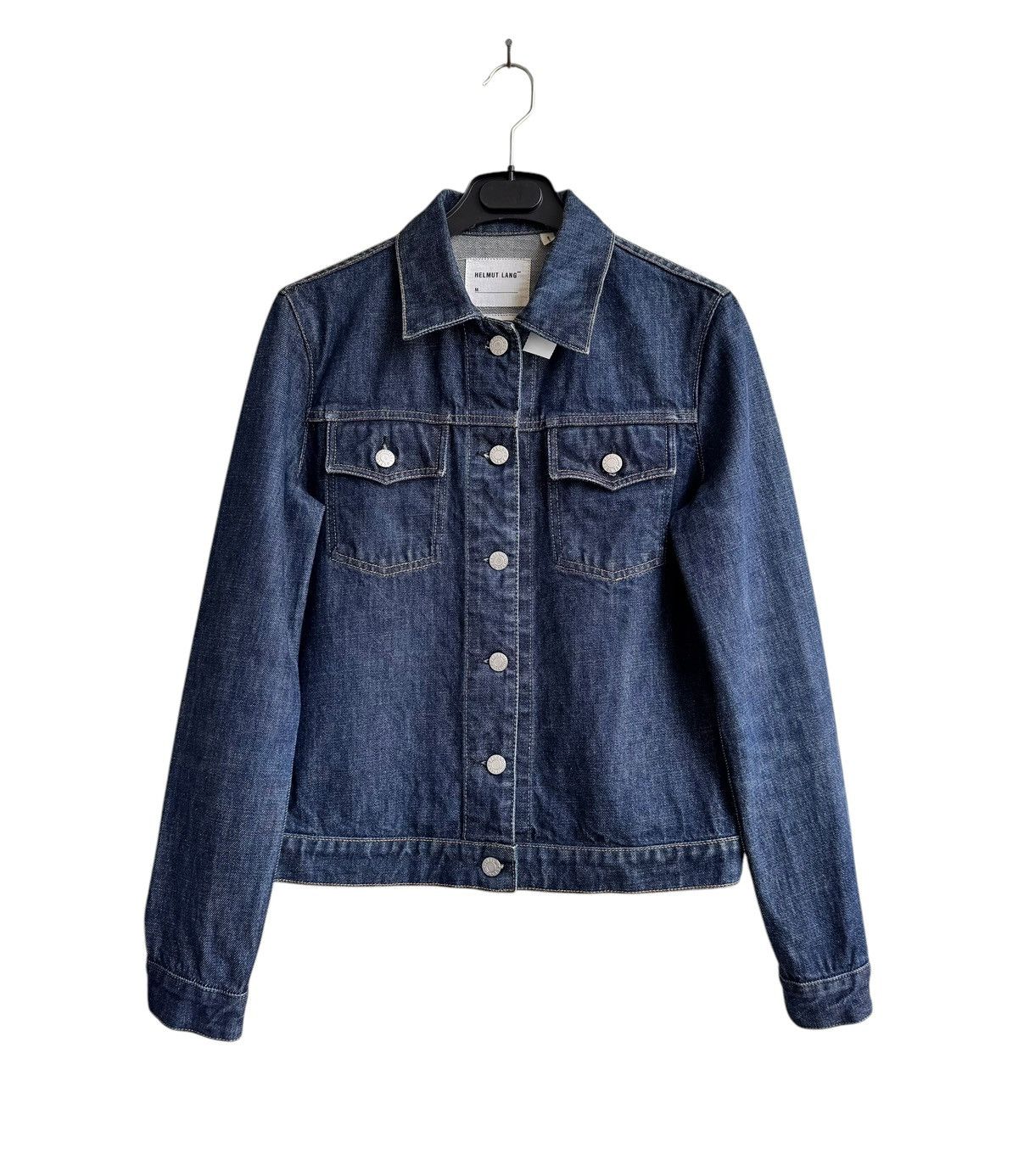 Designer × Helmut Lang Vintage 80s Helmut Lang Classic Denim Trucker jacket Size US XXS / EU 40 - 9 Thumbnail