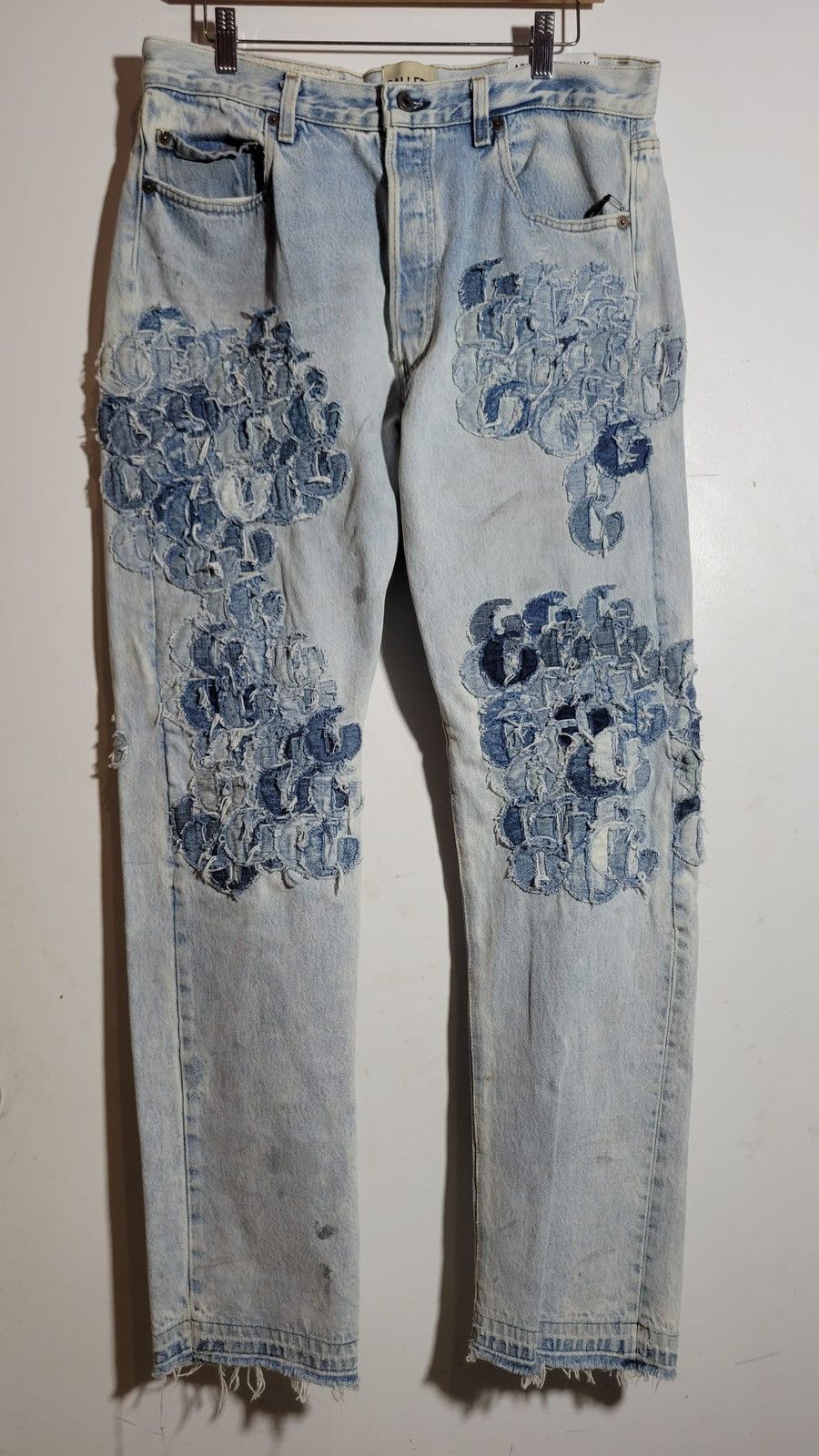 image of Gallery Dept. Denim Jeans Slim Fit G Patches in Blue Denim, Men's (Size 33)