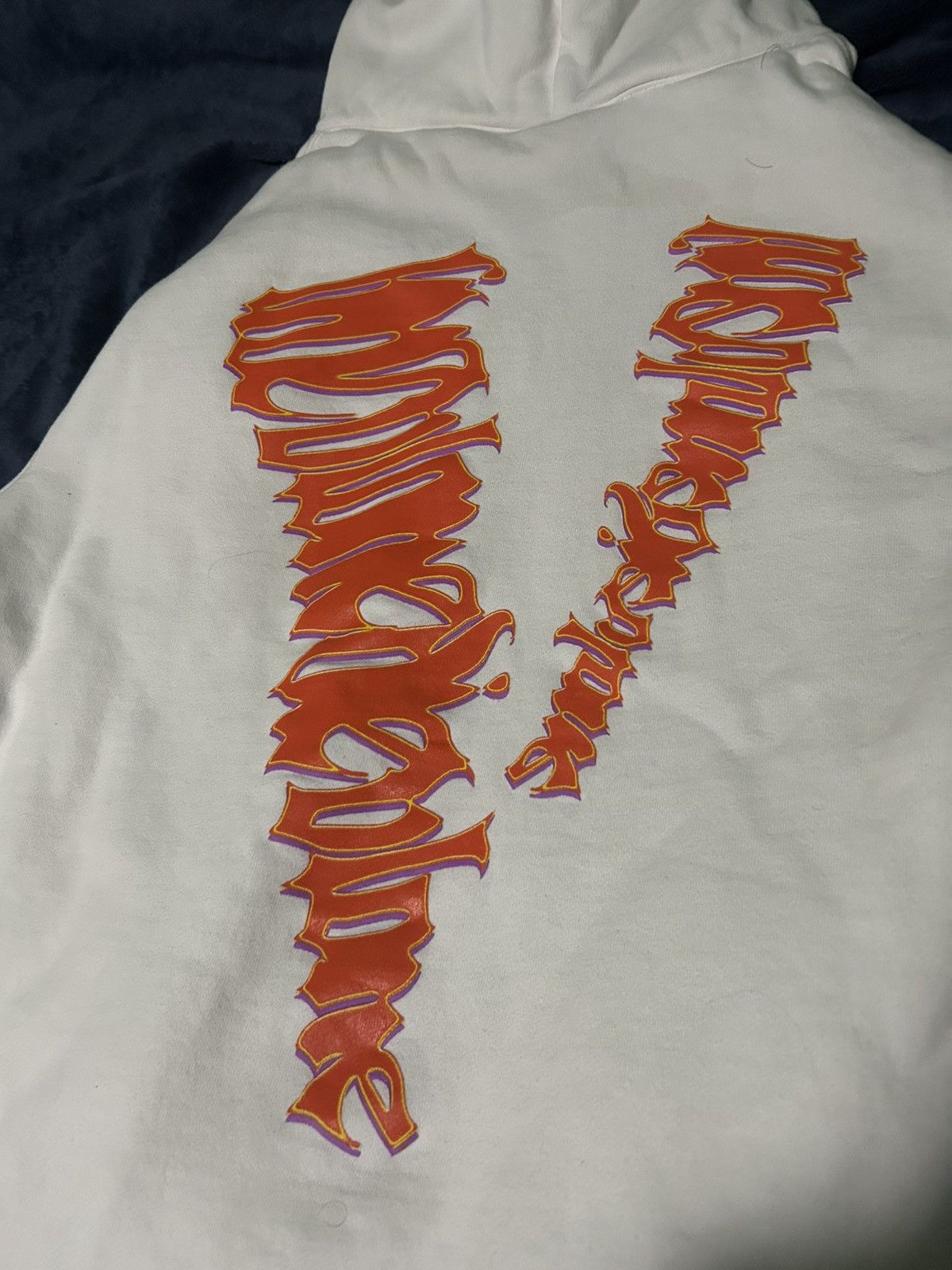 Juice Wrld x Vlone Fighting Demons Lumin White Hoodie L