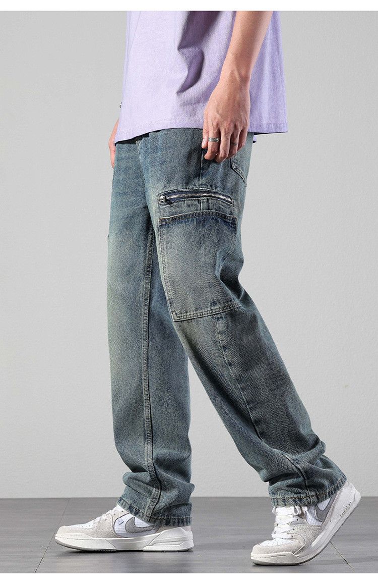 Japanese Brand × Jean Straight loose versatile casual work jeans Size US 32 / EU 48 - 2 Thumbnail