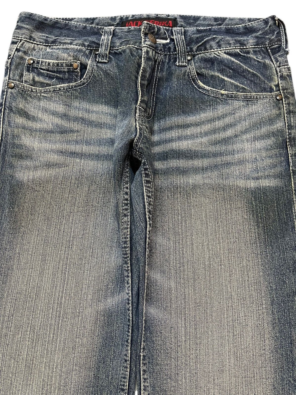 Vintage Japanese Brand Faded Distress Style Jeans