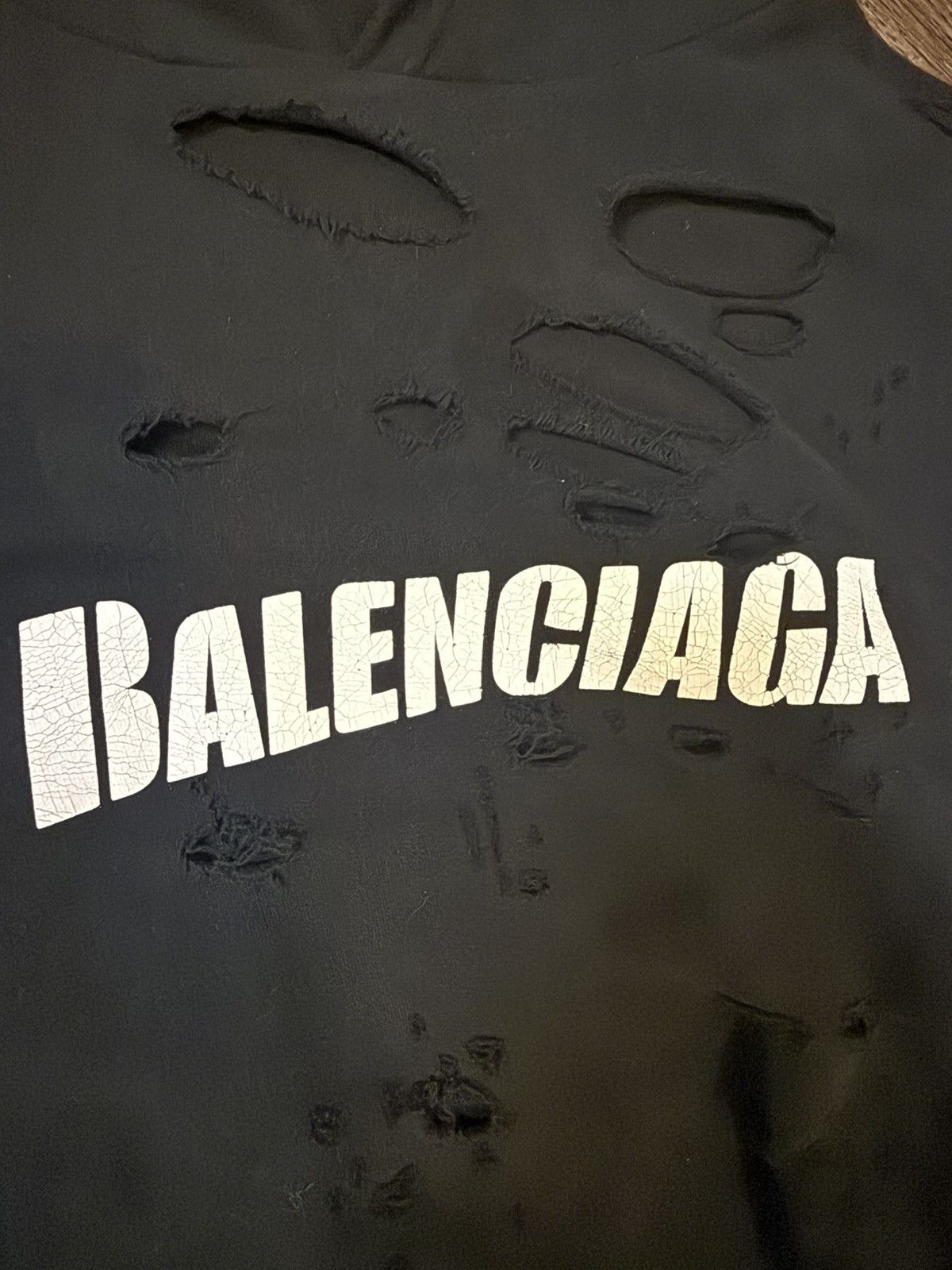 Balenciaga Balenciaga oversized distressed hoodie Size US XS / EU 42 / 0 - 2 Thumbnail