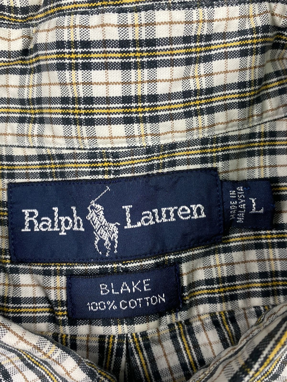 Polo Ralph Lauren × Ralph Lauren × Vintage Vintage Ralph Lauren Striped Shirt Luxury Designer 90s Size US L / EU 52-54 / 3 - 6 Thumbnail