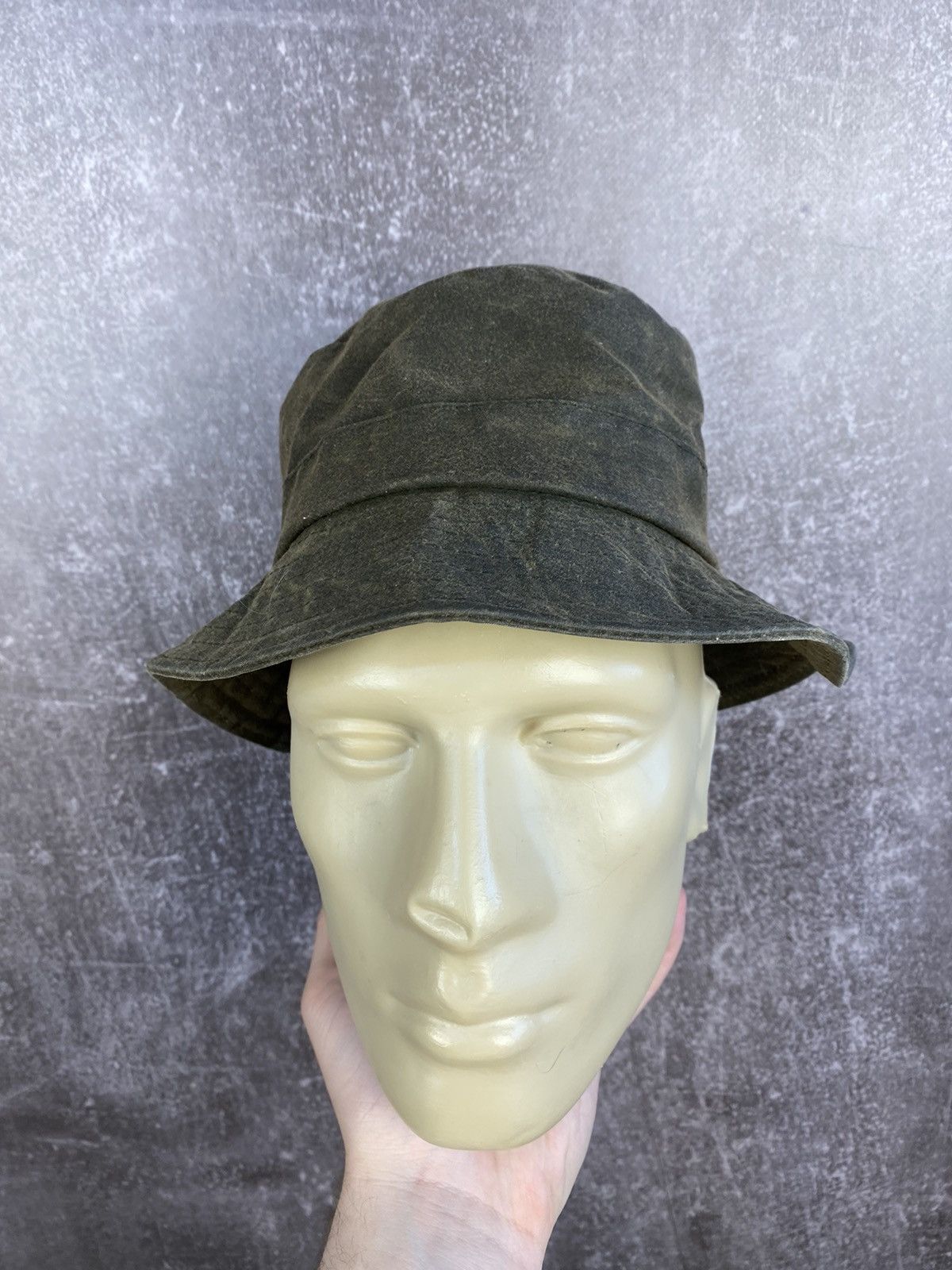 Barbour × Vintage Vintage streetwear Barbour wax hat size S Size ONE SIZE - 3 Thumbnail