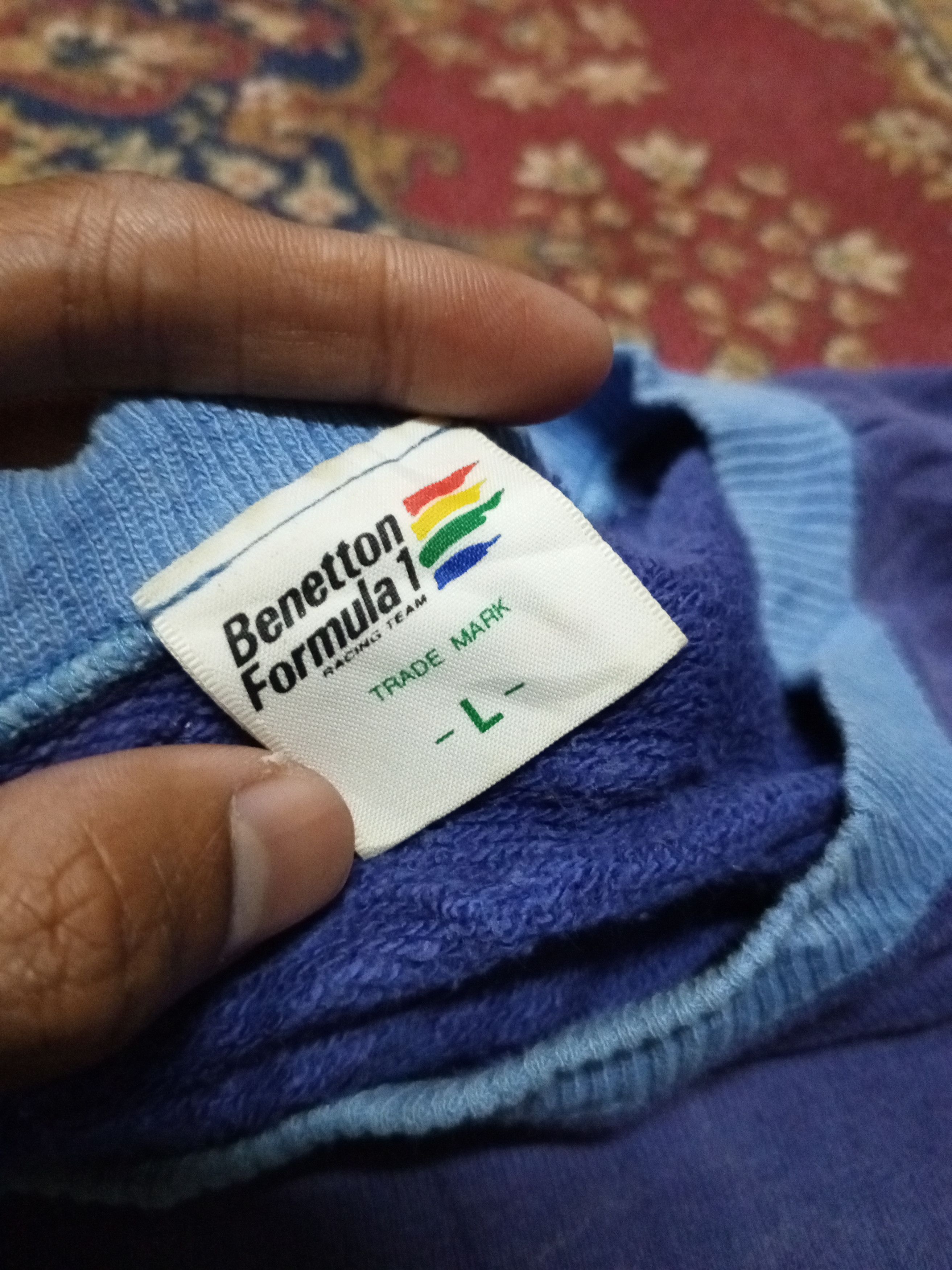 United Colors Of Benetton F1 RACING - UNITED COLORS OF BENETTON SWEATSHIRT Size US XL / EU 56 / 4 - 9 Thumbnail