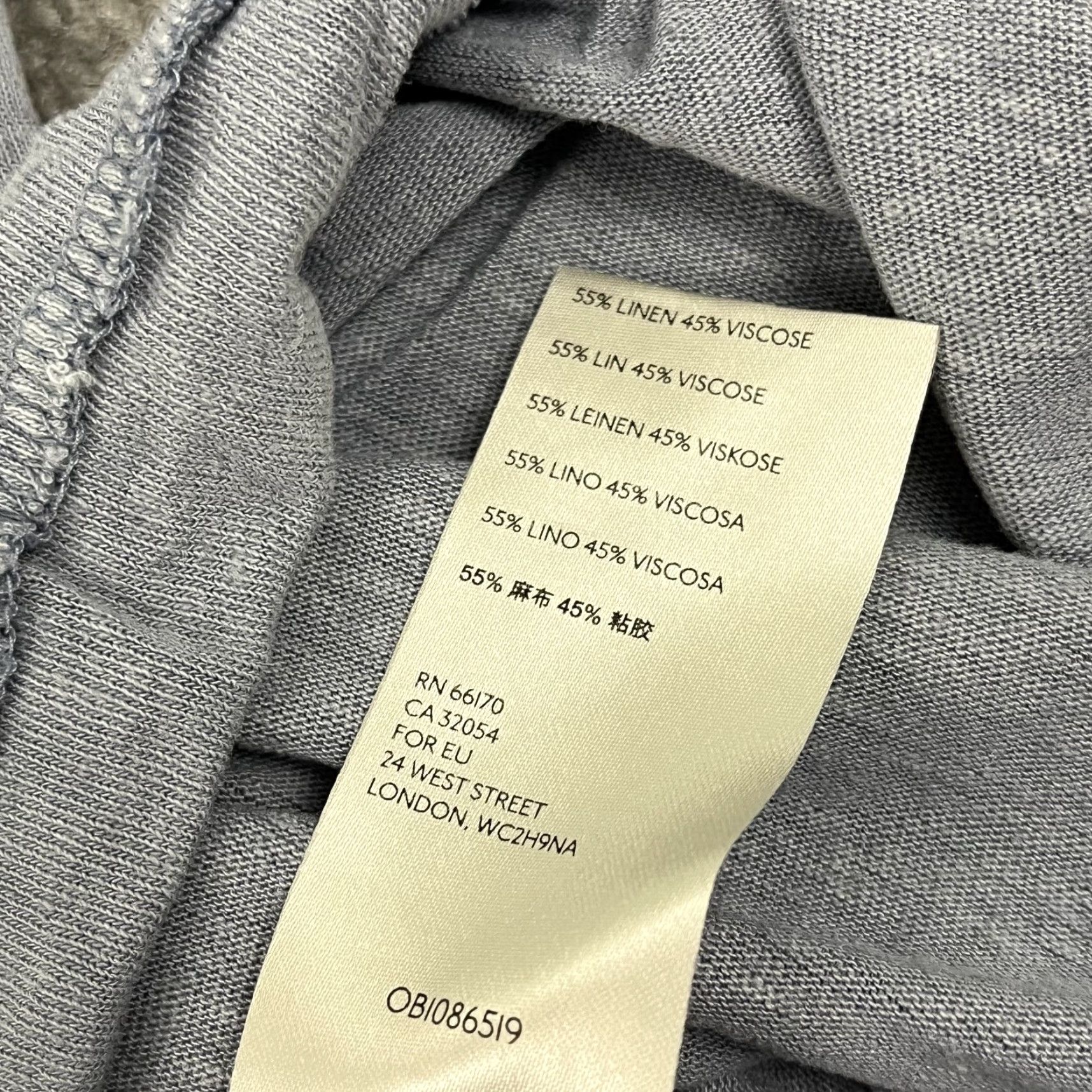 Free People Free People Blouse Shirt Womens Small Boxy Oversized Blue Gray Linen Viscose Casual Travel Workwear Cap Sleeve Short Sleeve Lightweight Size S / US 4 / IT 40 - 4 Thumbnail