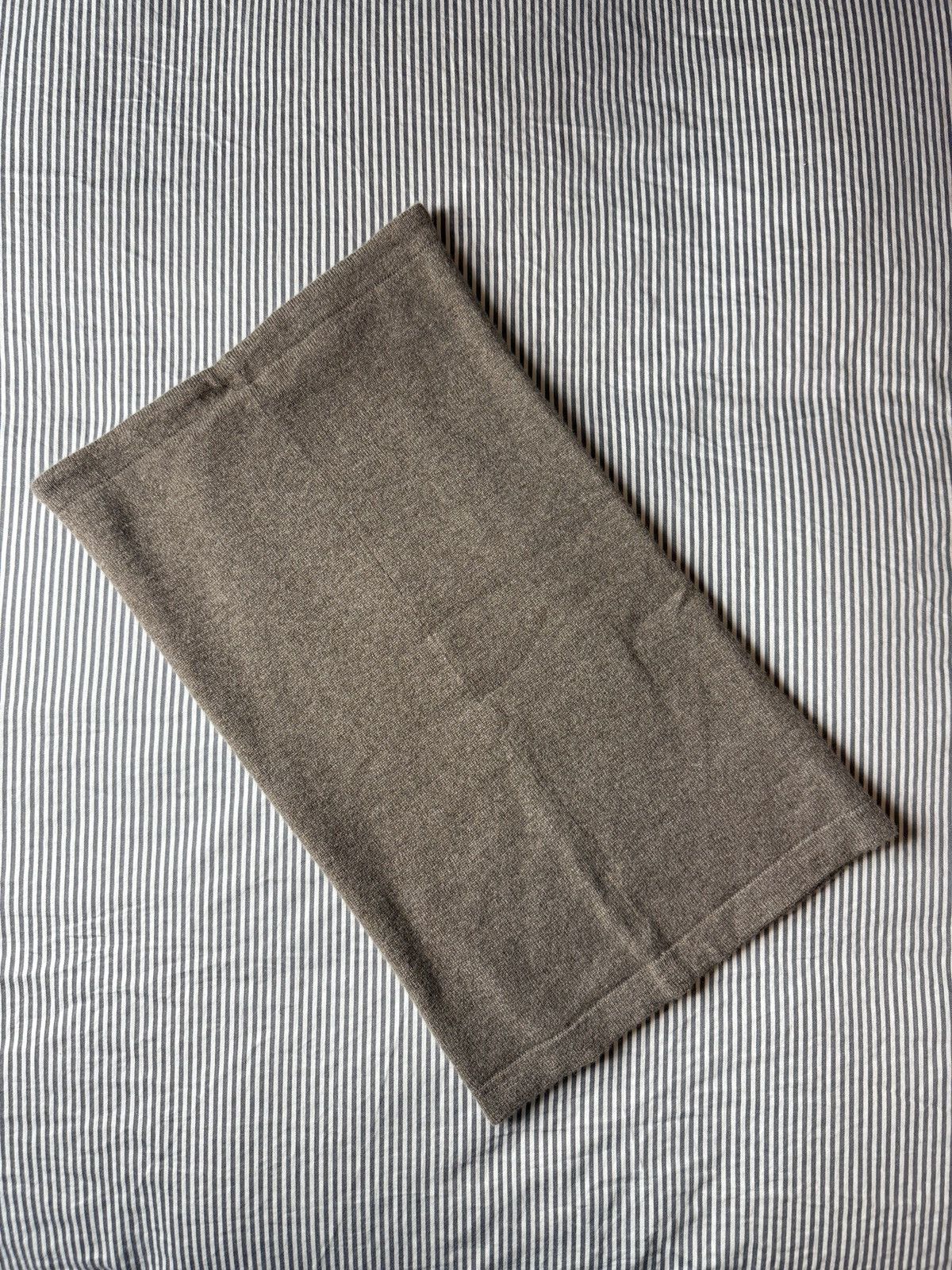 Helmut Lang Walnut Cashmere Drawstring Snood Size ONE SIZE - 6 Thumbnail