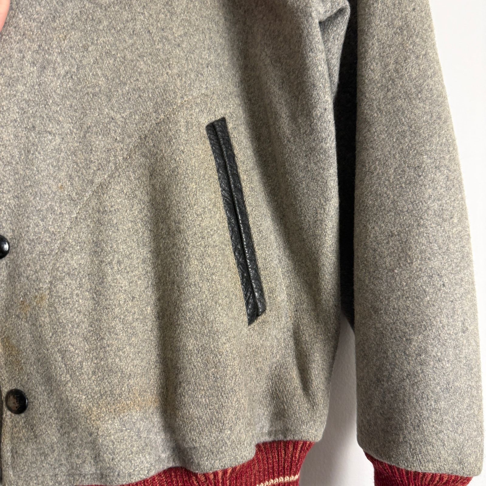 Vintage Vintage 50s Worcester Academy Wool Letterman Varsity Jacket Size US M / EU 48-50 / 2 - 6 Thumbnail