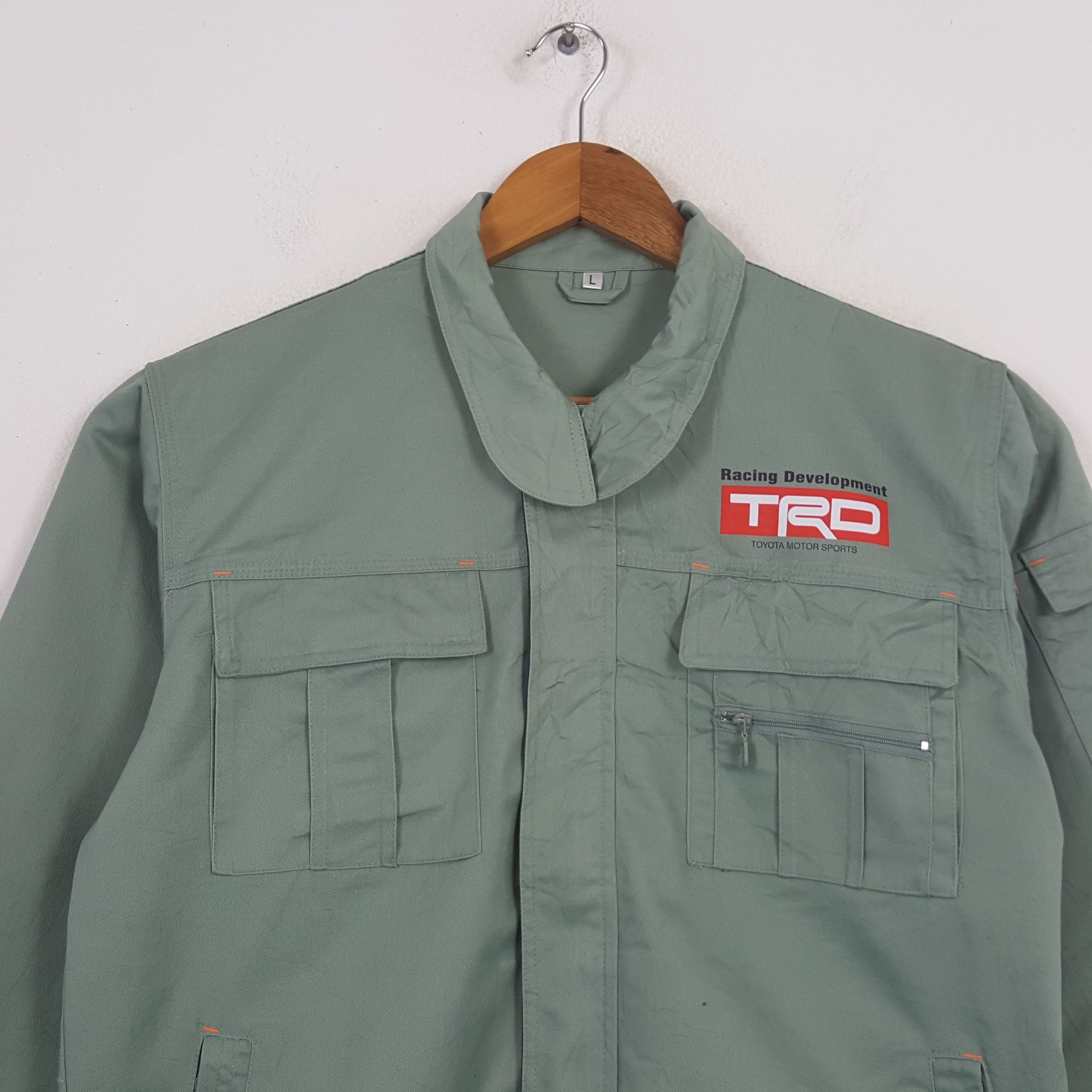 Japanese Brand × Vintage Vintage TOYOTA TRD RACING Japan Racing Custom Jacket C290N10 Size US M / EU 48-50 / 2 - 2 Thumbnail