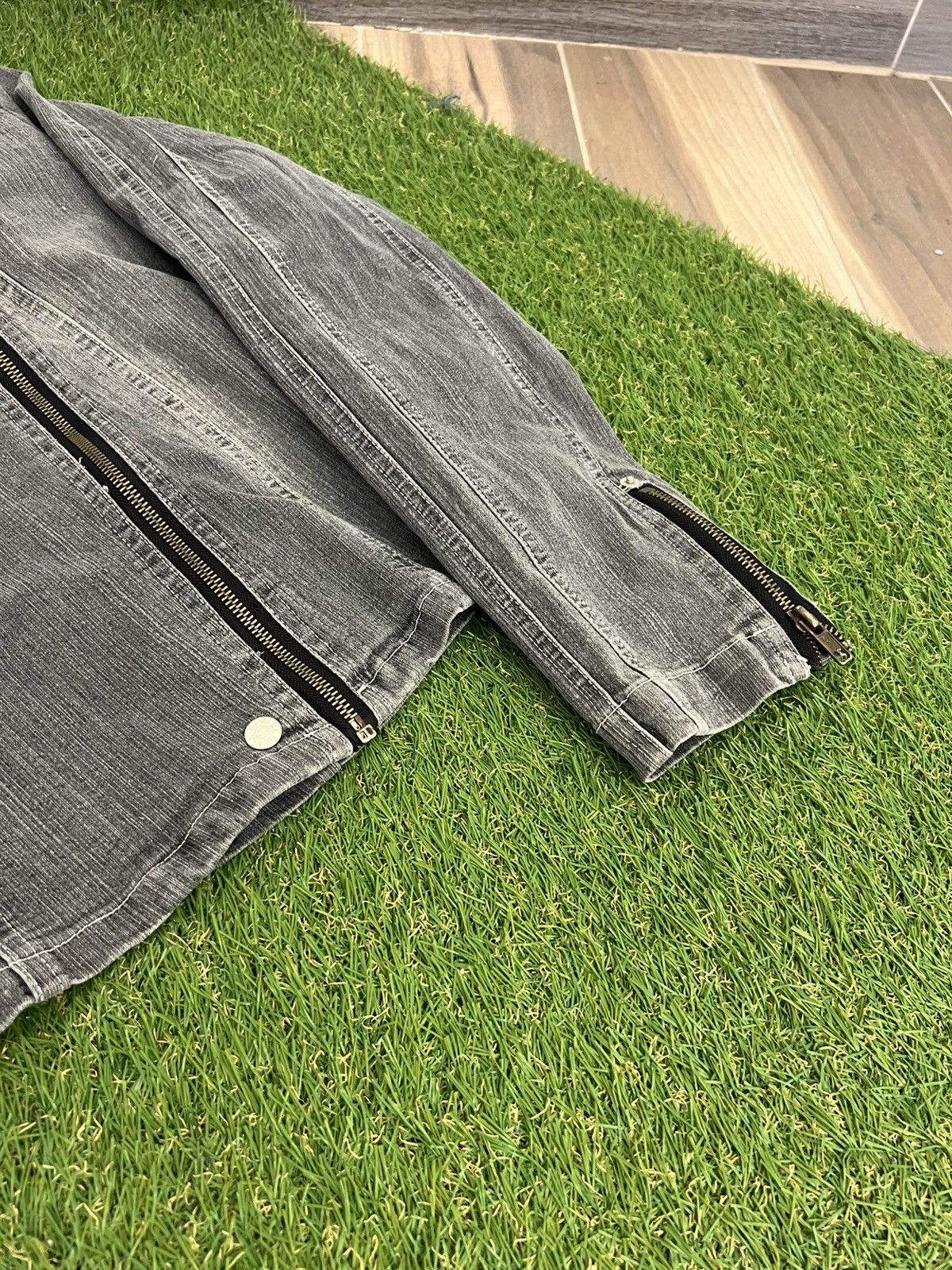 Japanese Brand × Vintage Vintage Japanese biker denim jacket Size M / US 6-8 / IT 42-44 - 4 Thumbnail