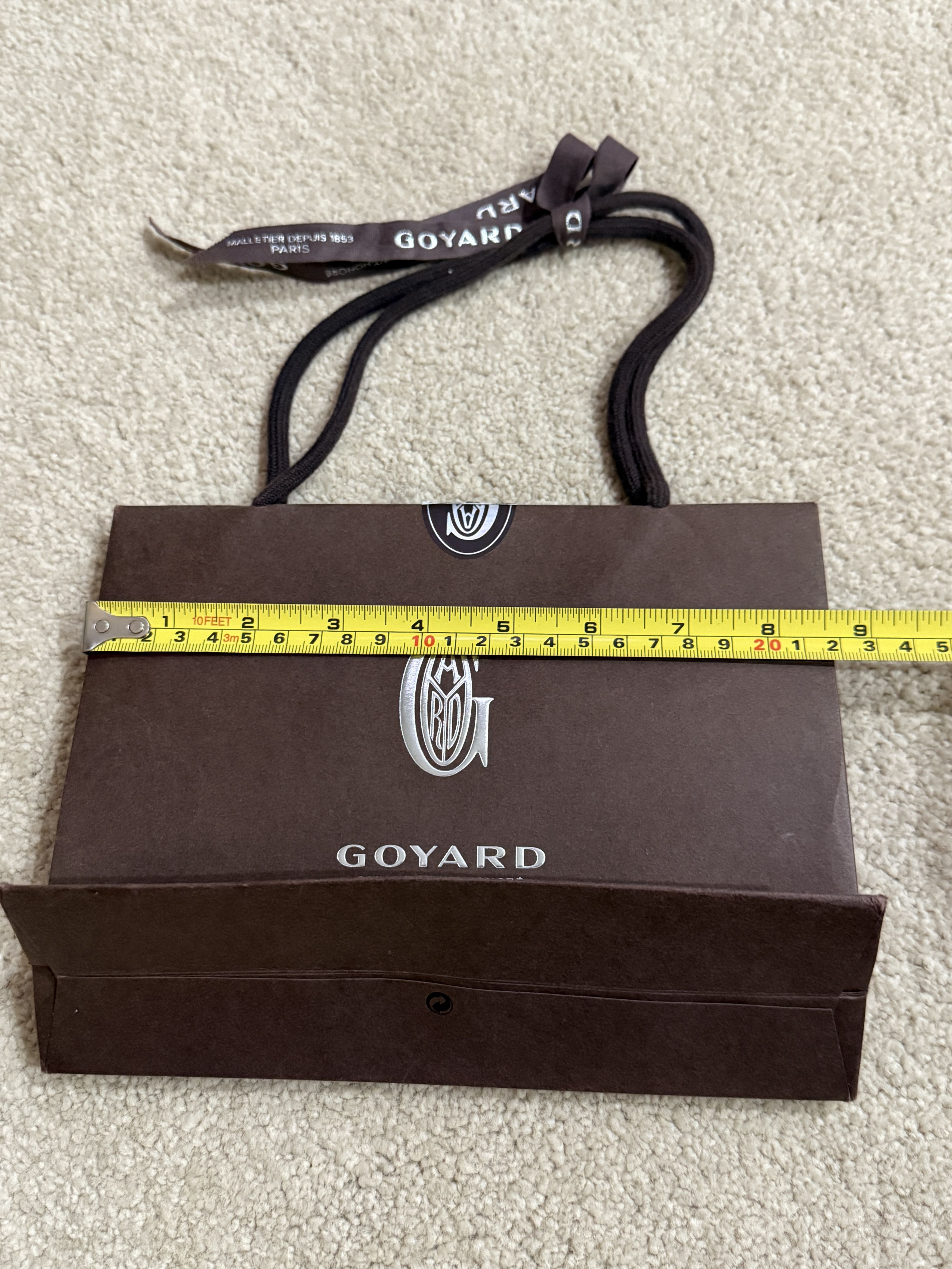 Goyard Vintage Authentic Goyard Brown Paper Shopping Gift Bag Size ONE SIZE - 8 Thumbnail