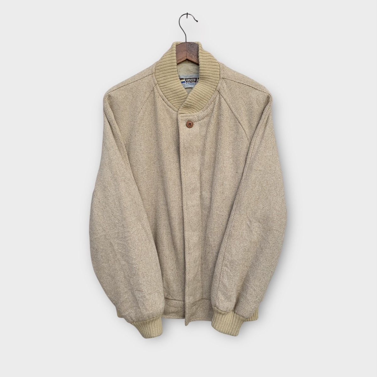 Levi's Vintage 1980s Levis Classics Wool Bomber Jacket Size US M / EU 48-50 / 2 - 2 Thumbnail