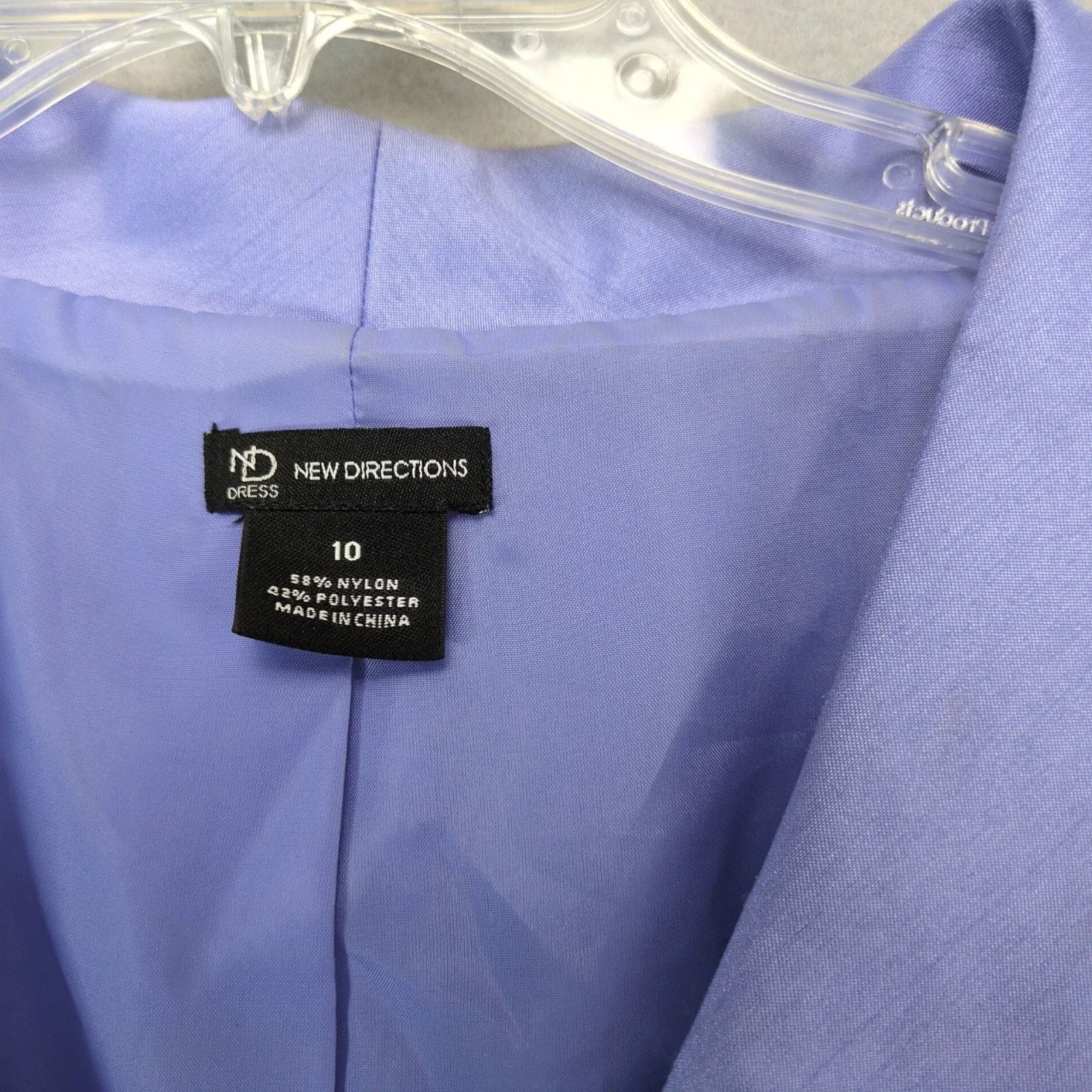 Other New Directions Lavender Fit & Flare Wrap Dress Sz10 Textured Size L / US 10 / IT 46 - 4 Thumbnail