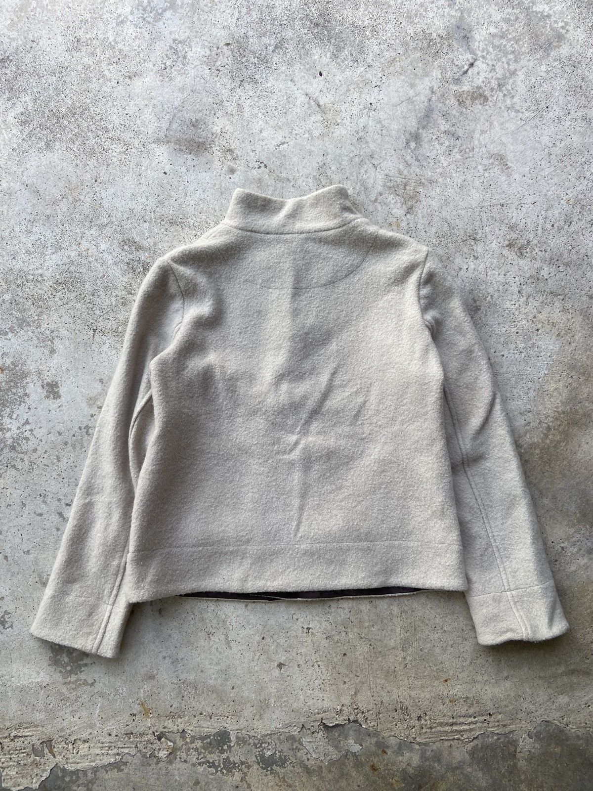 Issey Miyake Vintage 1990’s Plantation Wool One Button Jacket Size US M / EU 48-50 / 2 - 9 Thumbnail