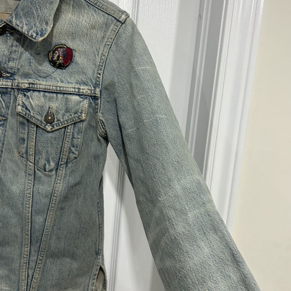 Kapital Vintage Kapital Rhinestone Sunset Pueblo Denim Jean Jacket Size US S / EU 44-46 / 1 - 9 Thumbnail