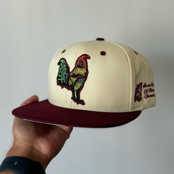 Designer BRAND NEW ROOSTER MEXICO FLAG GALLO FLAT BILL SNAPBACK HAT Size ONE SIZE - 6 Thumbnail