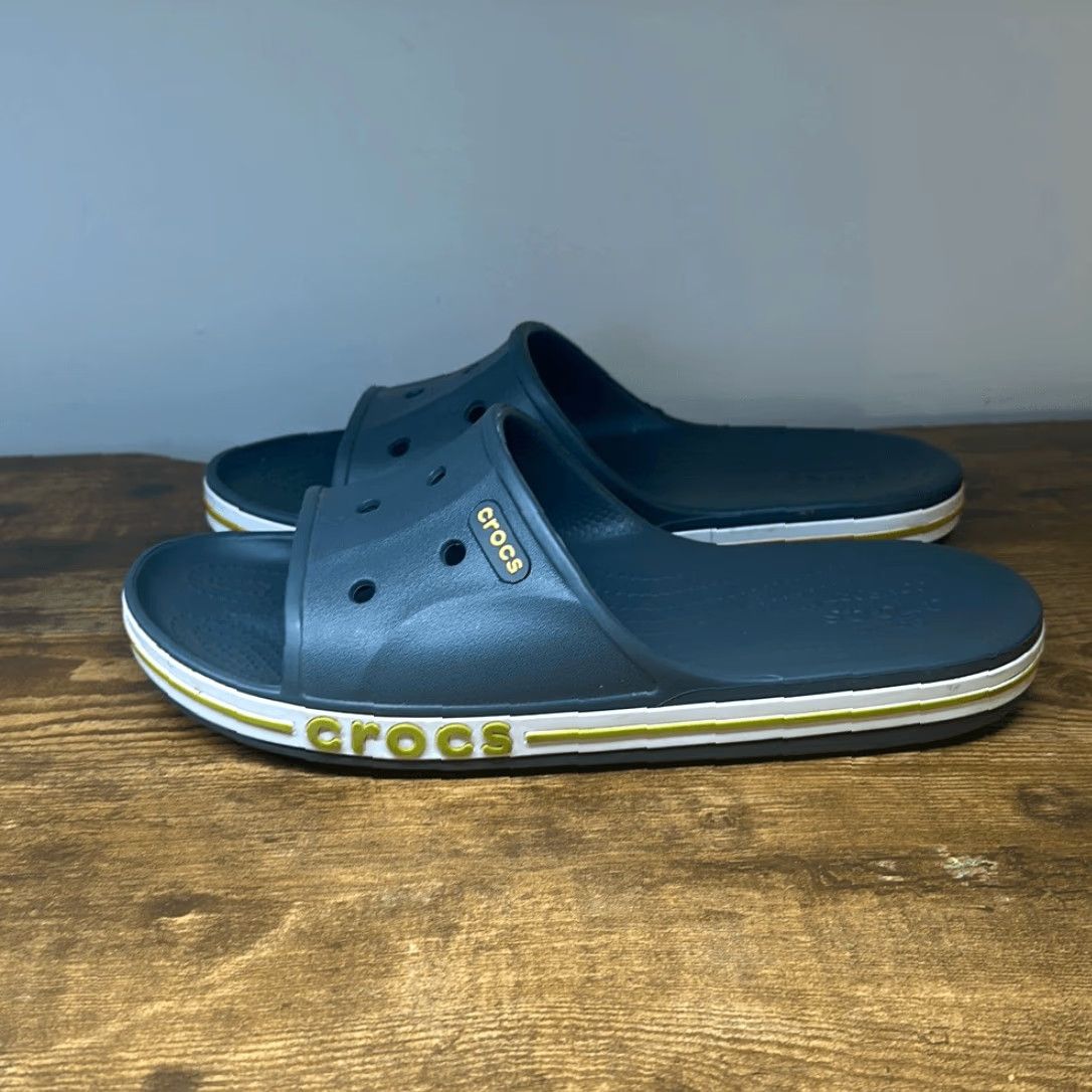 Crocs CROCS Bayaband Slip On Sandals Gray 11 Women Comfort Mule Multicolor Manmade Upper Casual Shoes Size US 11 / IT 41 - 4 Thumbnail