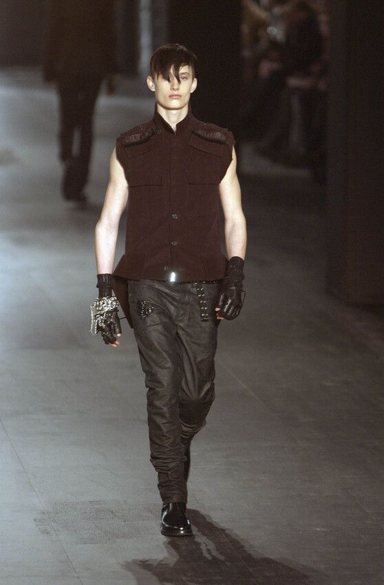 Dior × Hedi Slimane Dior FW03 "Luster" Wool Moleskin Napoleon Military Vest Size US M / EU 48-50 / 2 - 13 Thumbnail