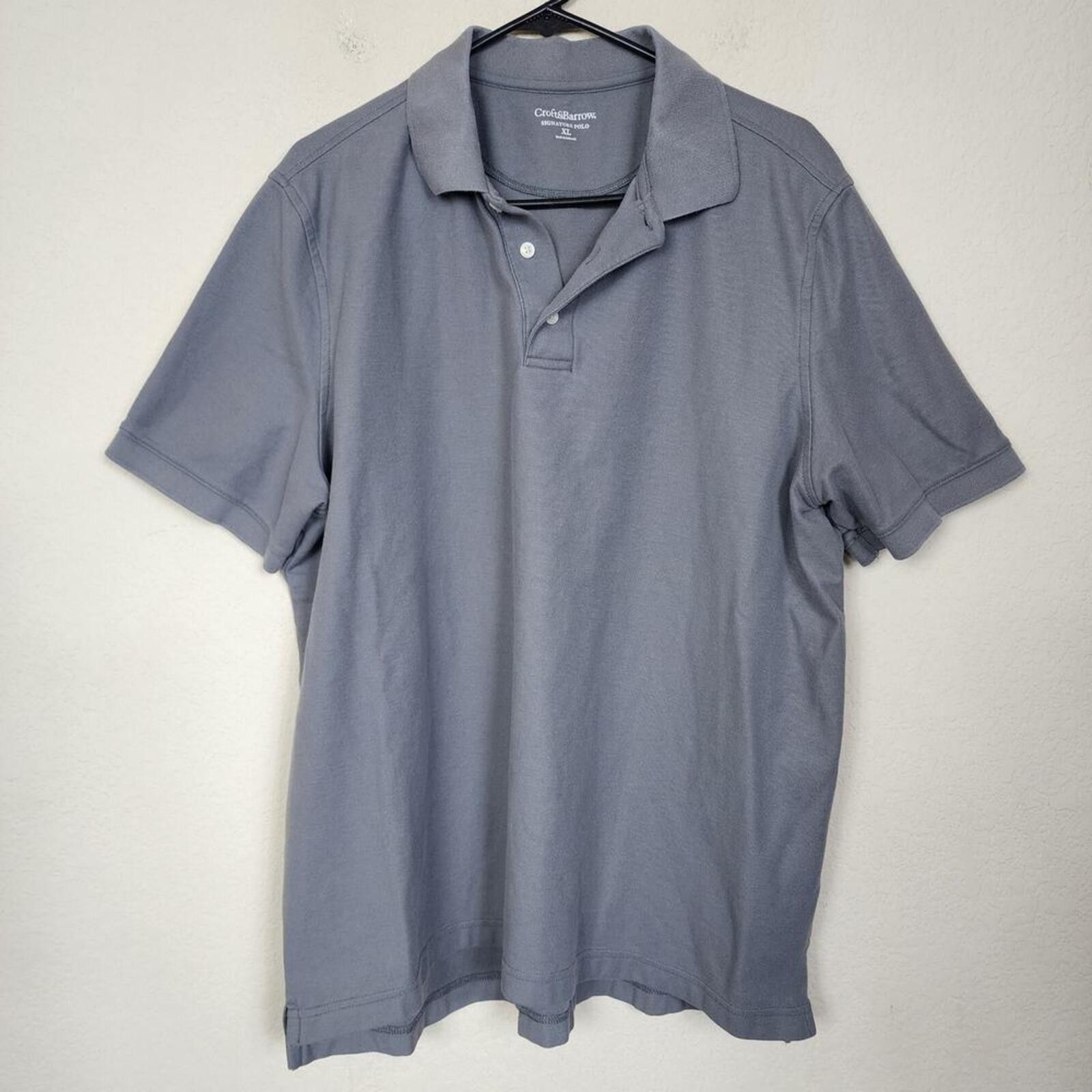 Croft & Barrow Croft & Barrow XL Grey Gray Collared Polo Shirt Size US XL / EU 56 / 4 - 1 Thumbnail