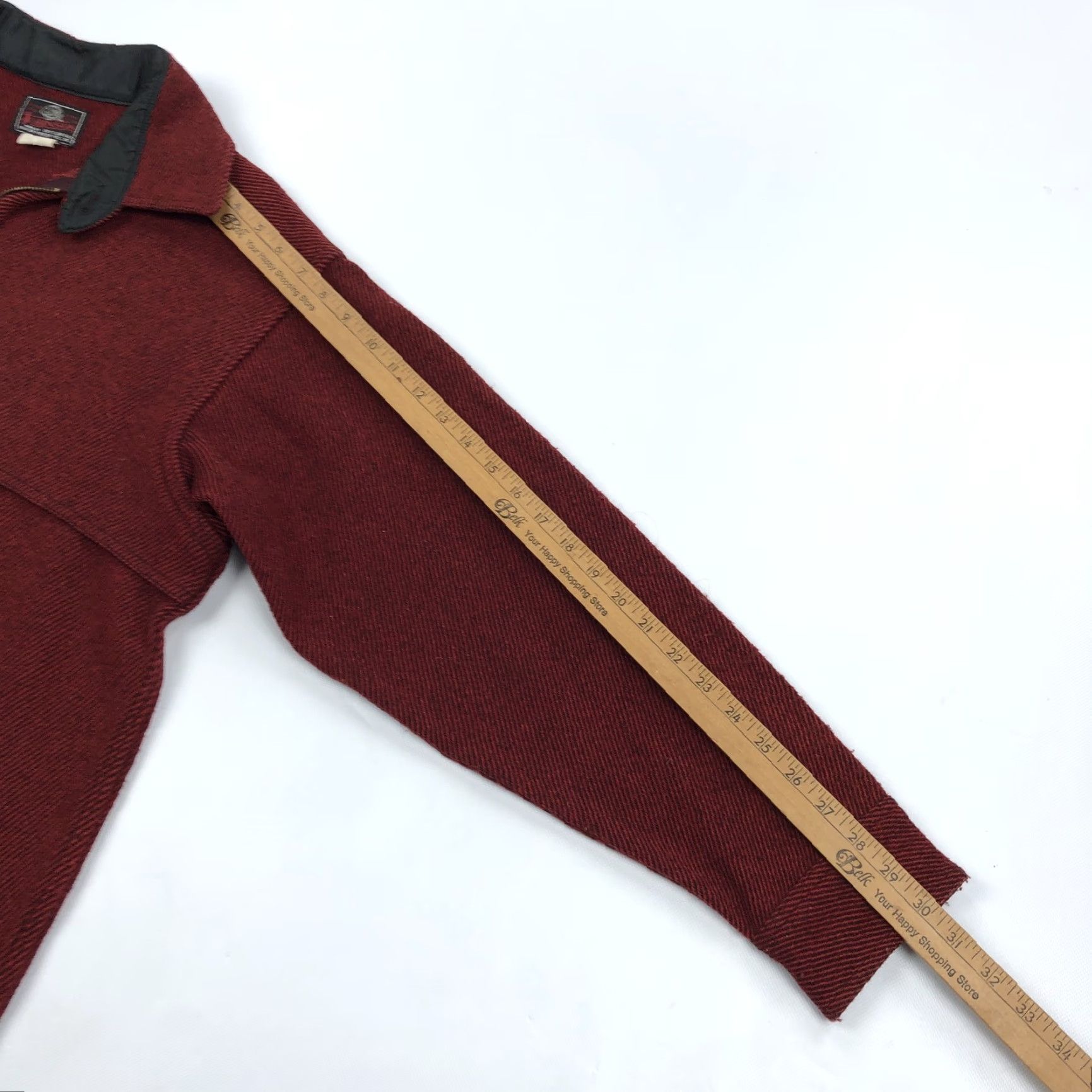 Johnson Woolen Mills VINTAGE Johnson Woolen Mills Red Black Herringbone Wool Full Zip Jacket 42 Mens Wool Coat Size US XS / EU 42 / 0 - 6 Thumbnail