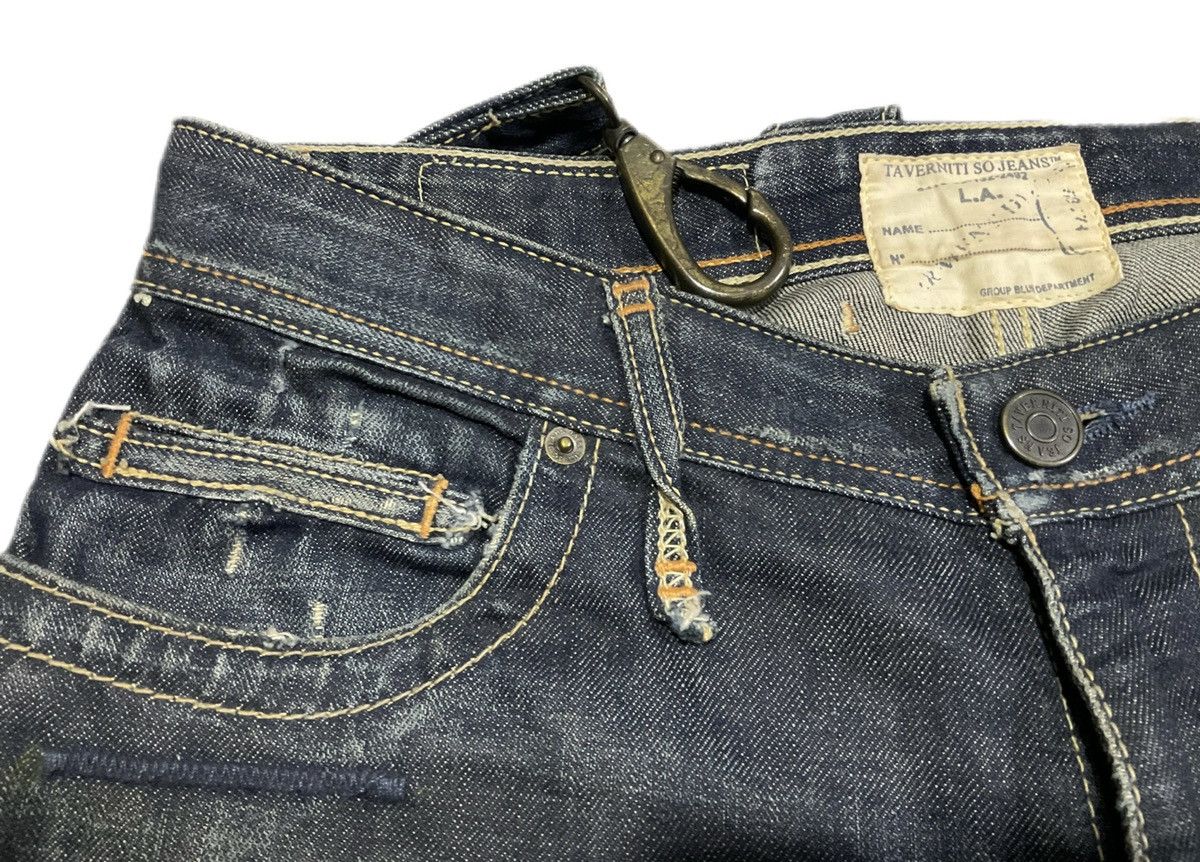 If Six Was Nine × Japanese Brand × Le Grande Bleu (L.G.B.) 🔥Sick Y2K Taverniti Jeans Mud Wash Flared Denim Belt Size US 32 / EU 48 - 10 Thumbnail